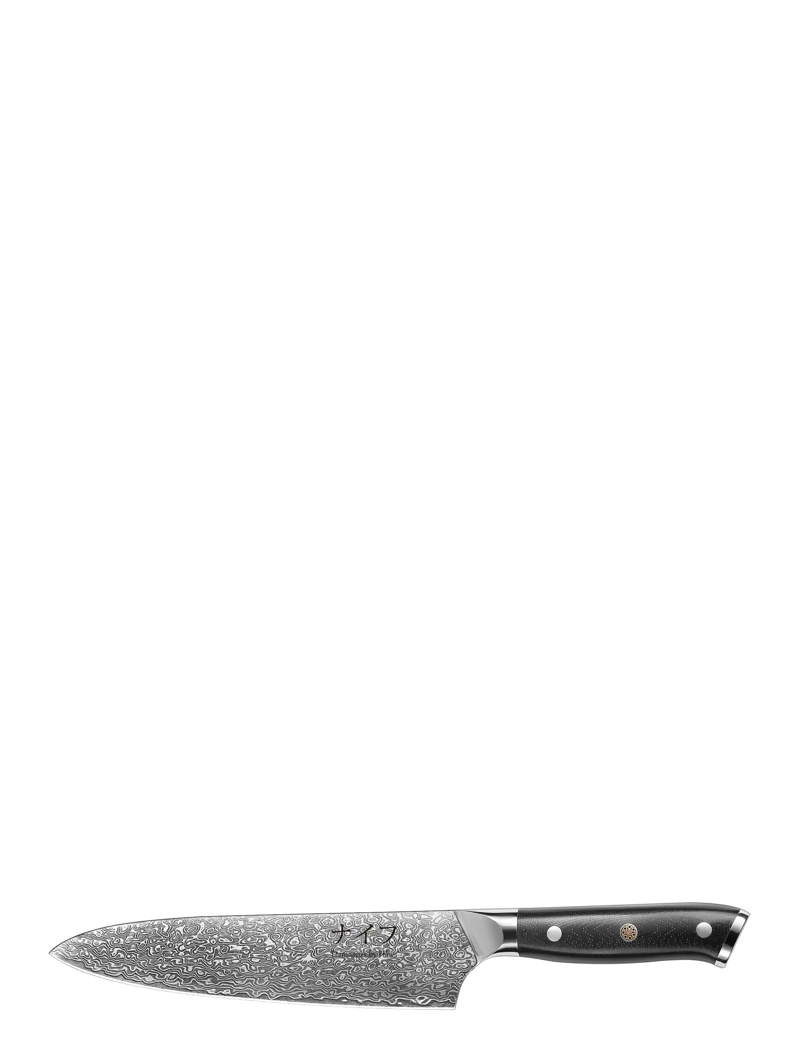 Damascus by Hâws Chef Knife 33.5 Cm - Køkkenknive & Knivtilbehør - BLACK / black