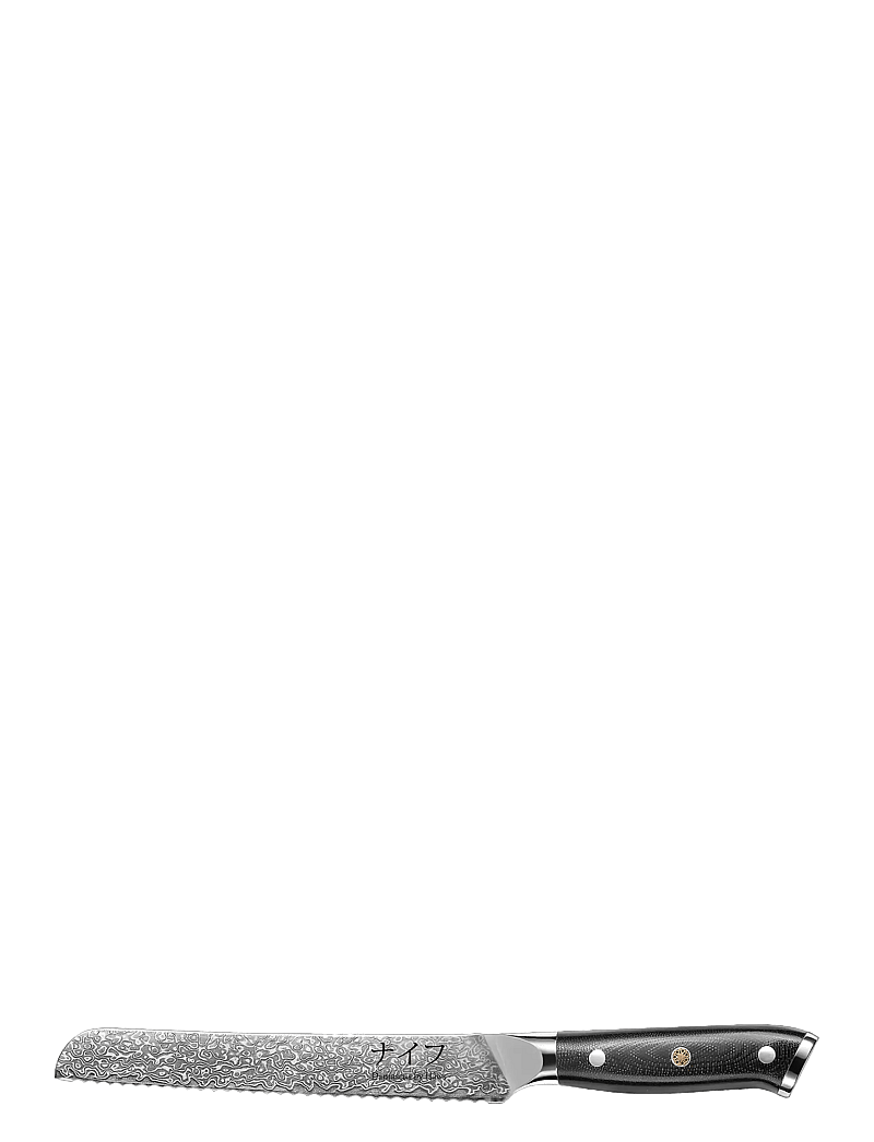 Damascus by Hâws - Bread Knife 33 Cm - brødknive - black - 0