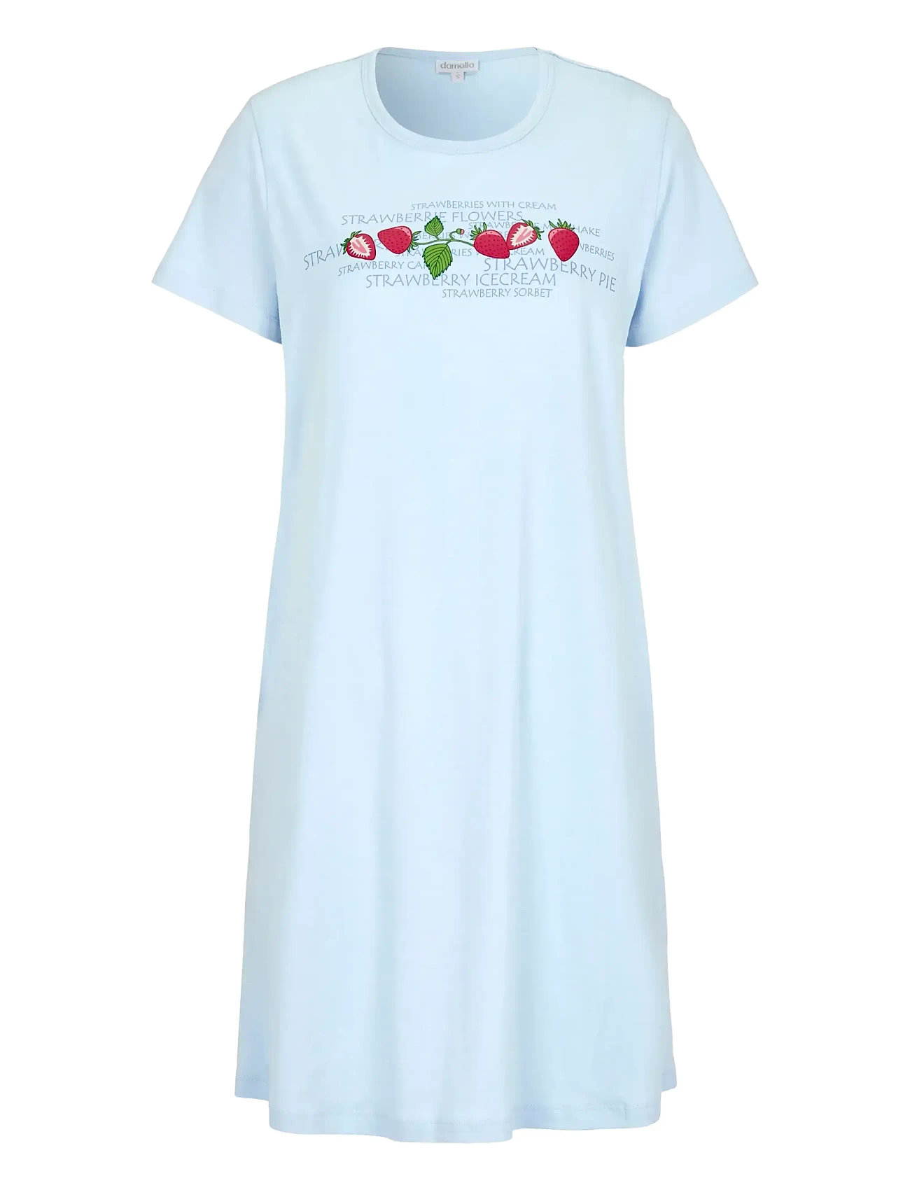 Damella of Sweden Nightdress With Short Sleeves - - S 1