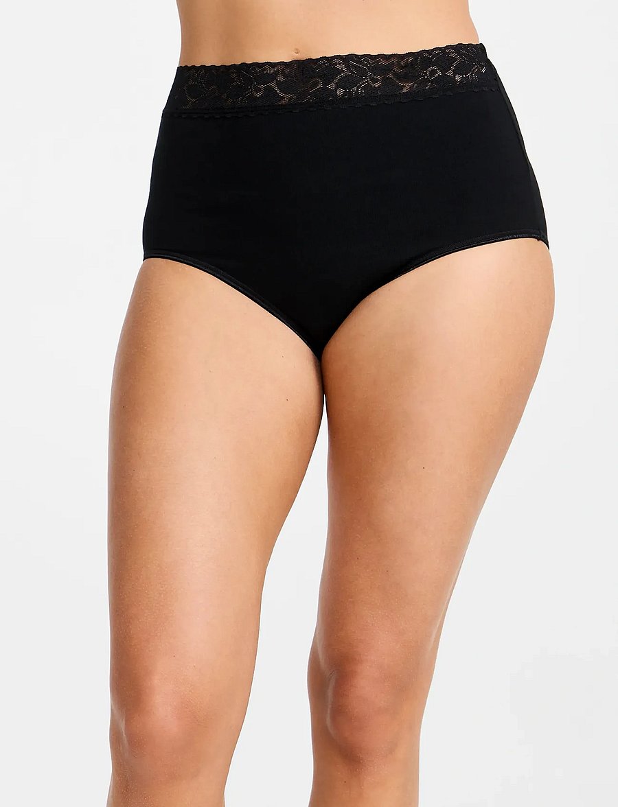 Damella of Sweden - 2-Pack Maxi brief - midi & maxi slips - black - 0