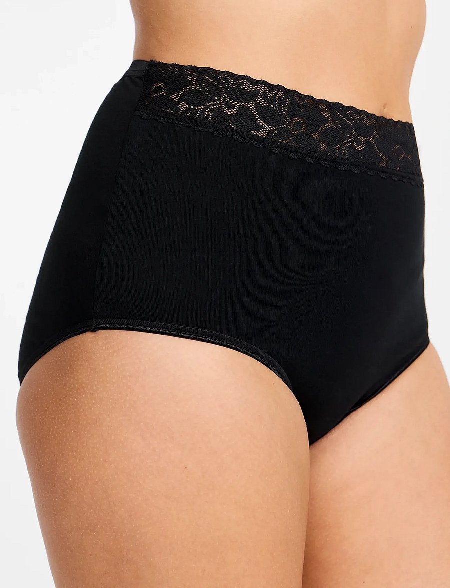 Damella of Sweden - 2-Pack Maxi brief - midi & maxi slips - black - 5