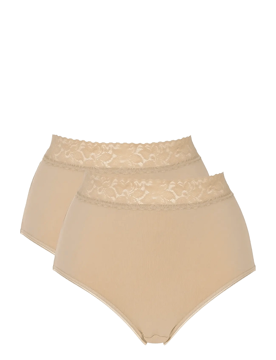 Damella of Sweden - 2-Pack Maxi brief - midi & maxi trusser - skin - 1