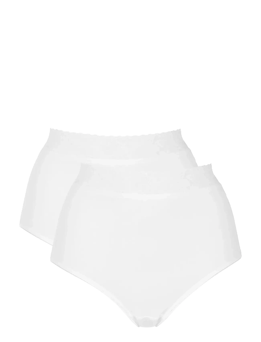 Damella of Sweden - 2-Pack Maxi brief - midi- ja maksialuspüksid - white - 1