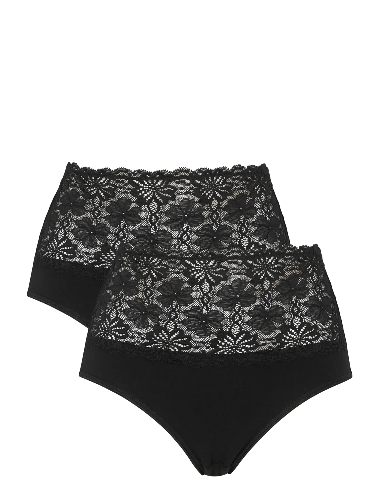 Damella of Sweden 2-Pack Maxi brief - Trusser - BLACK / black