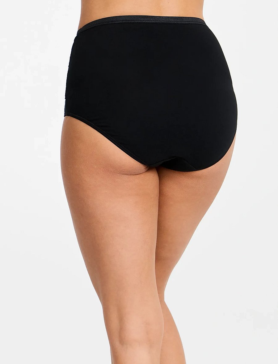 Damella of Sweden - 2-Pack Maxi brief - midi & maxi briefs - black - 4