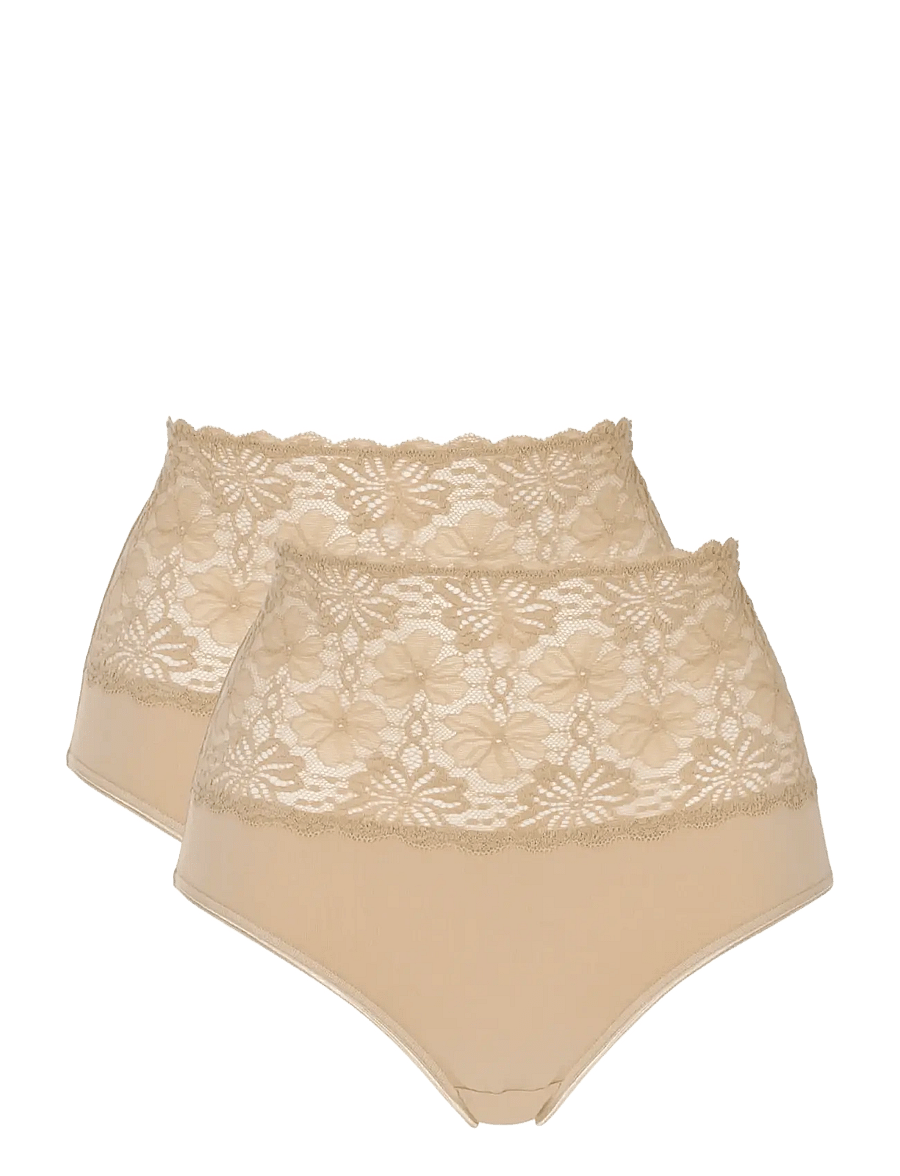 Damella of Sweden - 2-Pack Maxi brief - midi & maxi trusser - skin - 1