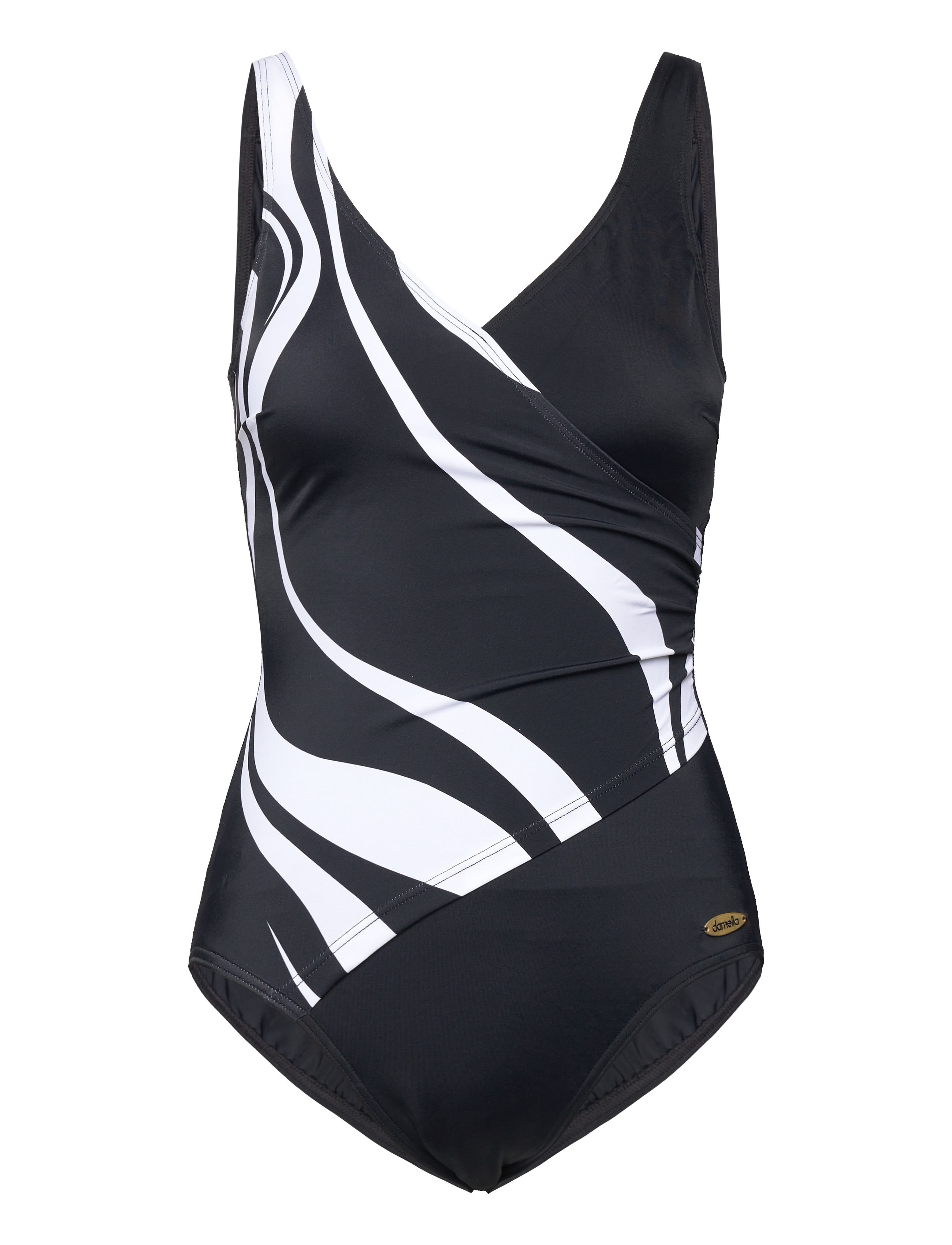 Damella of Sweden Swimsuit Julia - Plus Size - BLACK & WHITE / black