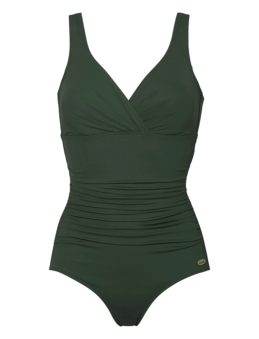 Damella of Sweden - Swimsuit Fiona - baddräkter - khaki - 1