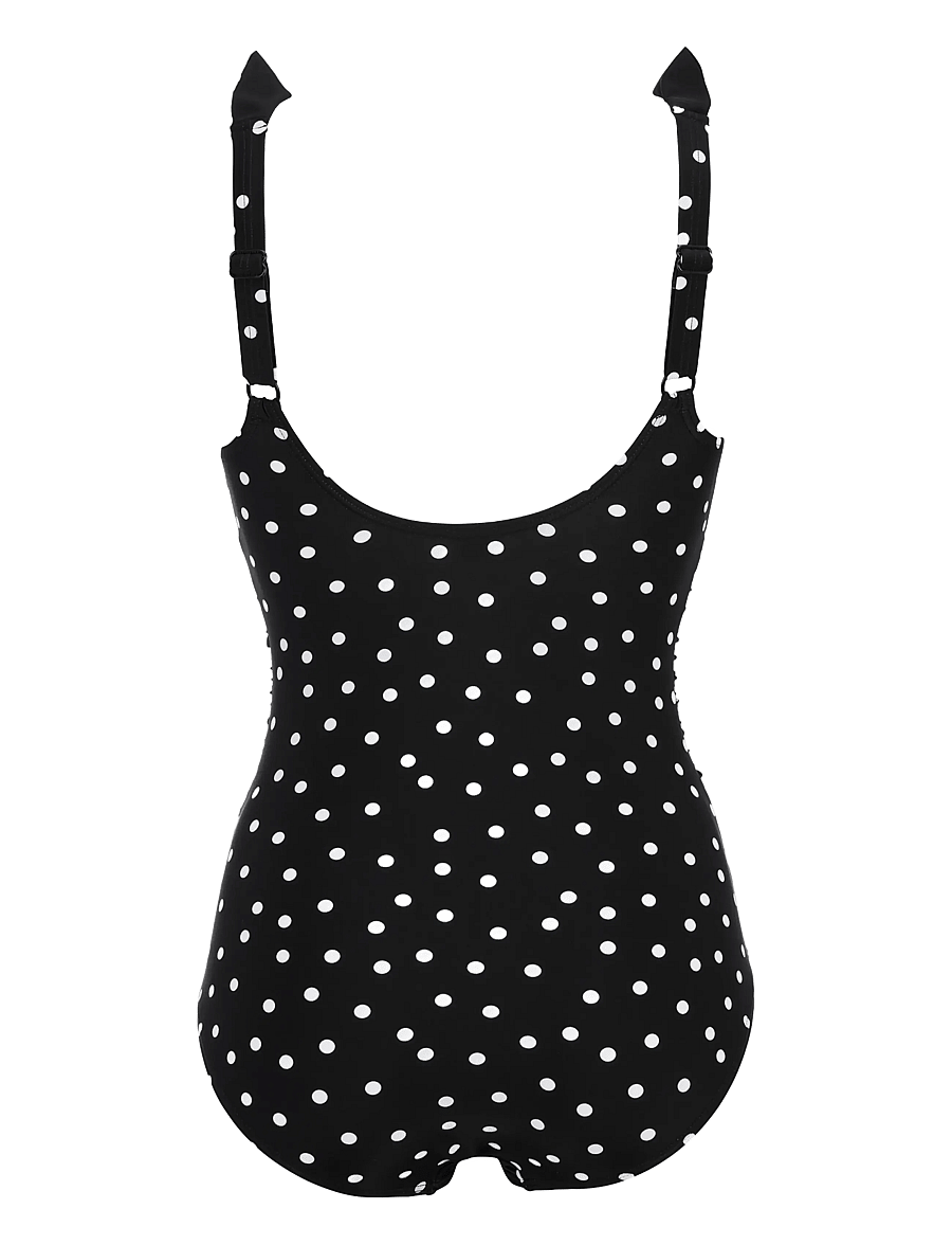 Damella of Sweden - Swimsuit Virginia - baddräkter - black/white dots - 2