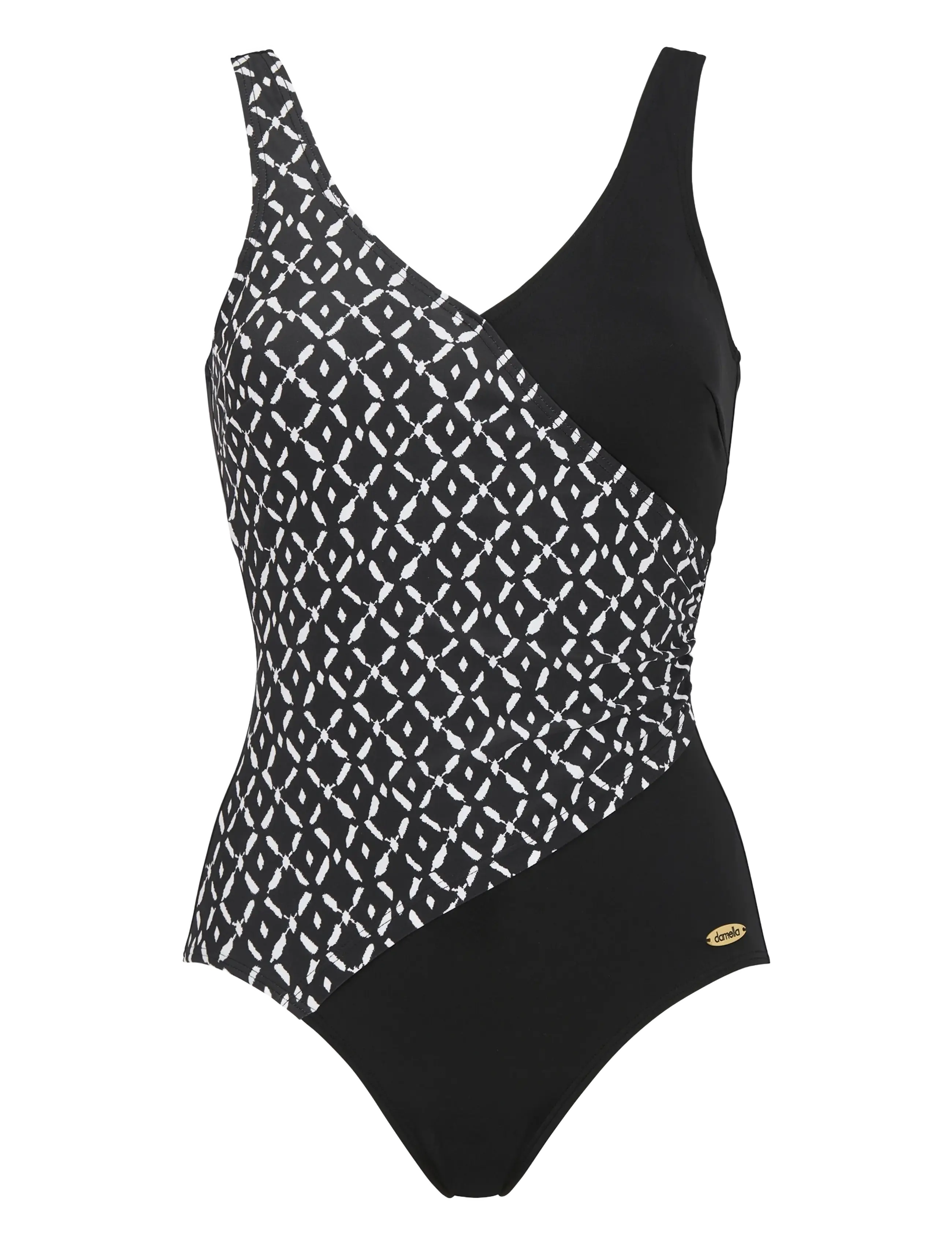 Damella of Sweden Swimsuit Julia - Badetøj - BLACK/WHITE / black