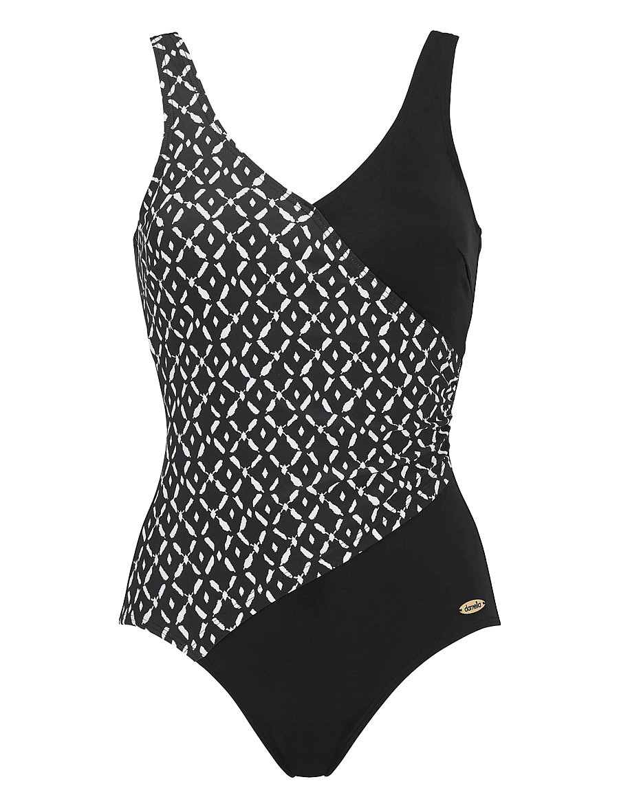 Damella of Sweden - Swimsuit Julia - ujumistrikood - black/white - 1