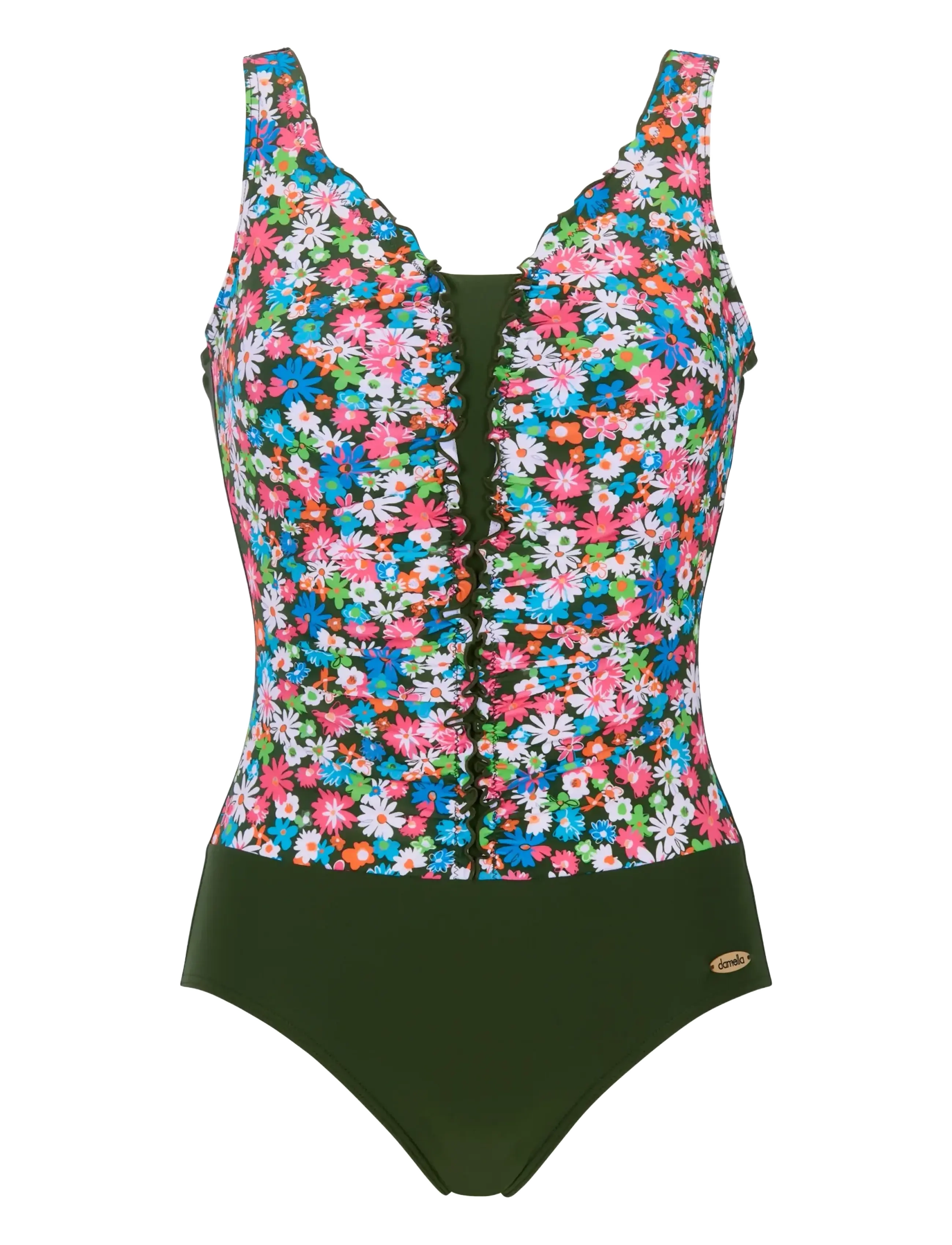 Damella of Sweden Swimsuit Jennifer - Stroje kąpielowe - KHAKI / khaki/green