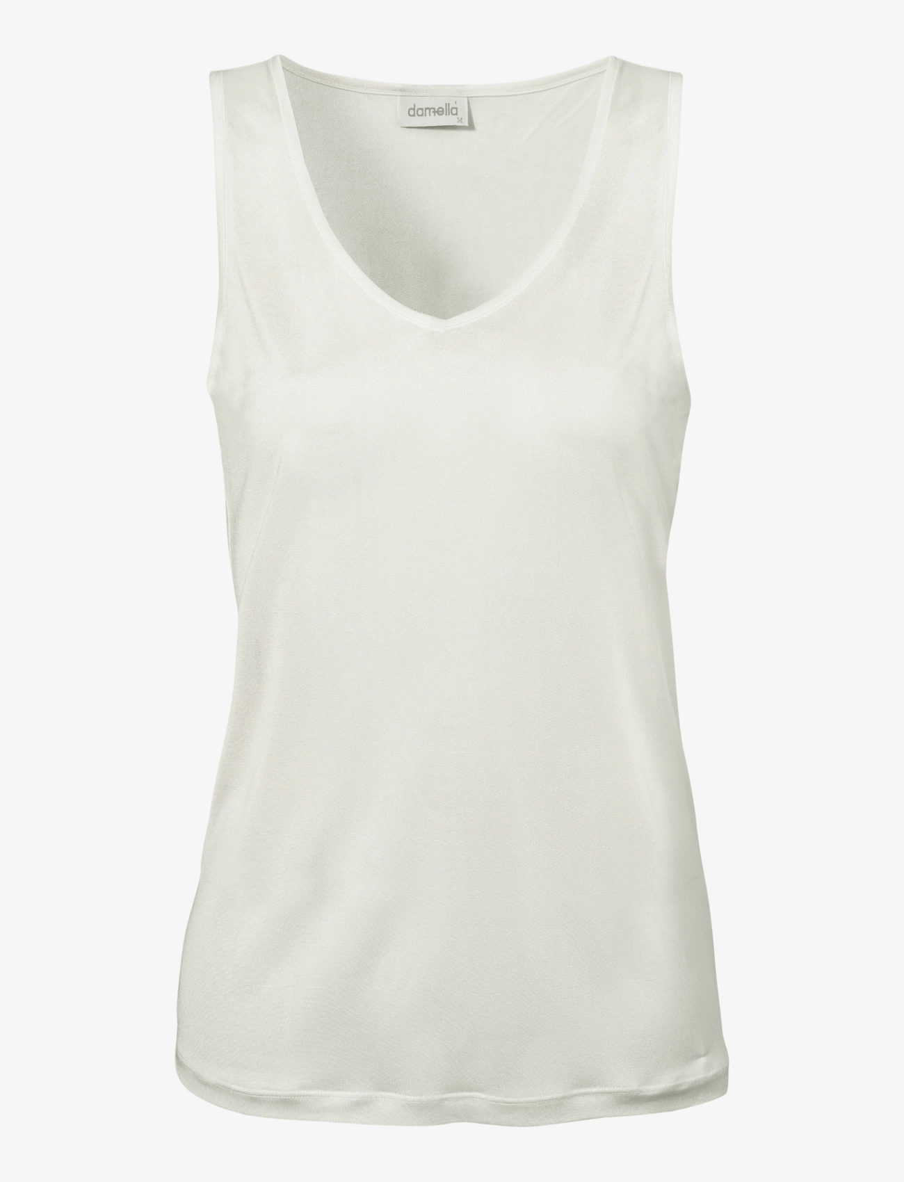 Damella of Sweden Silk Tank Top - Undertøj - IVORY / white