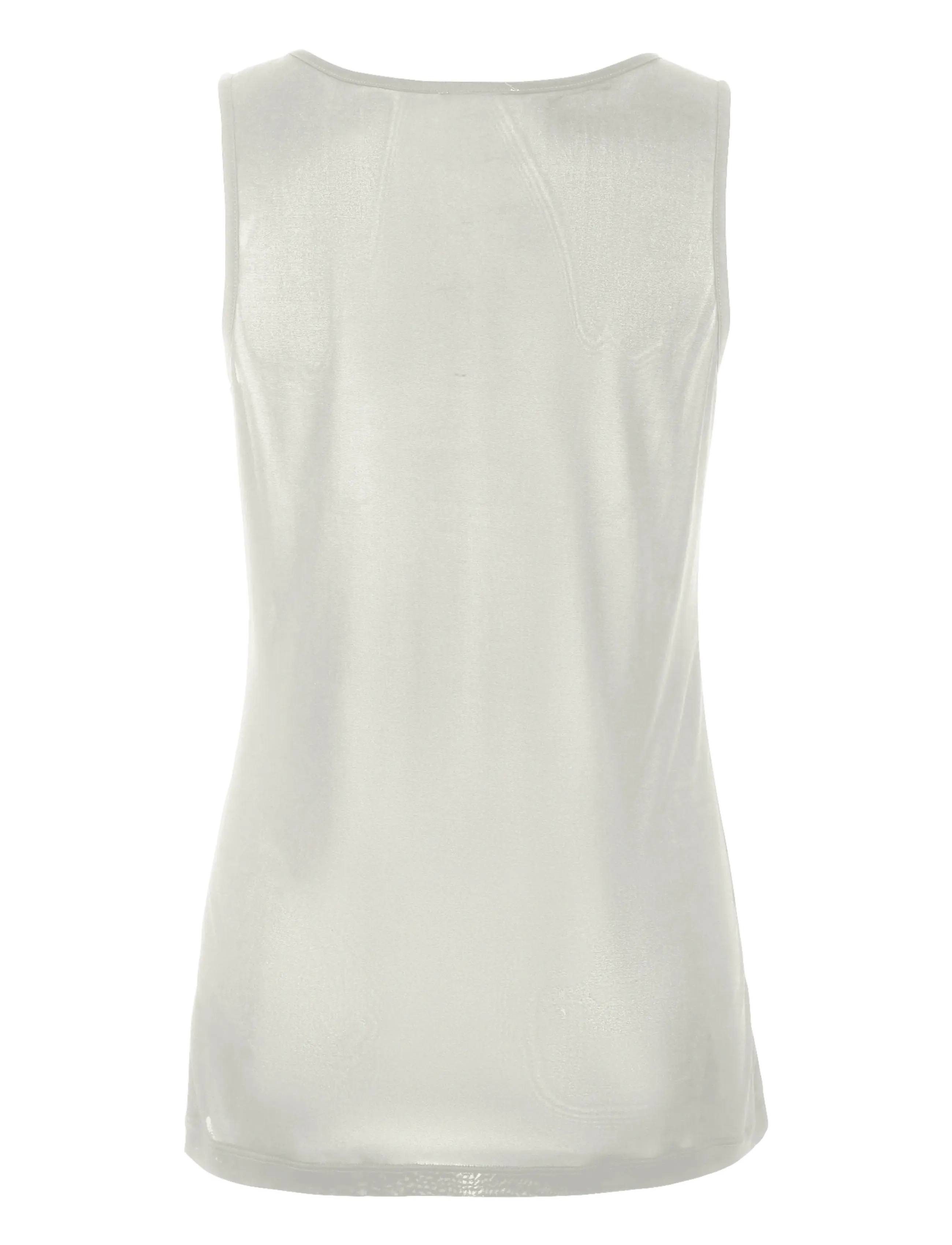 Damella of Sweden - Silk Tank Top - oberteile - ivory - 2