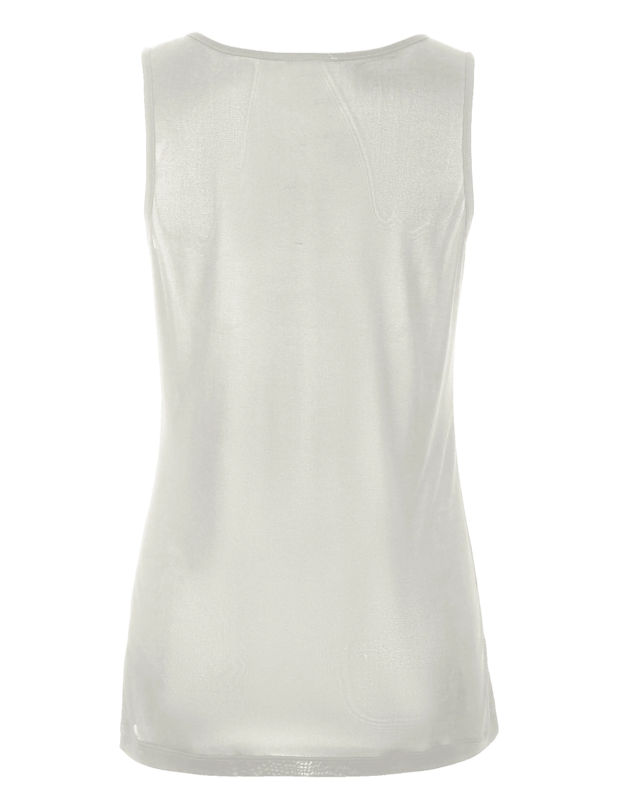 Damella of Sweden - Silk Tank Top - overdele - ivory - 2