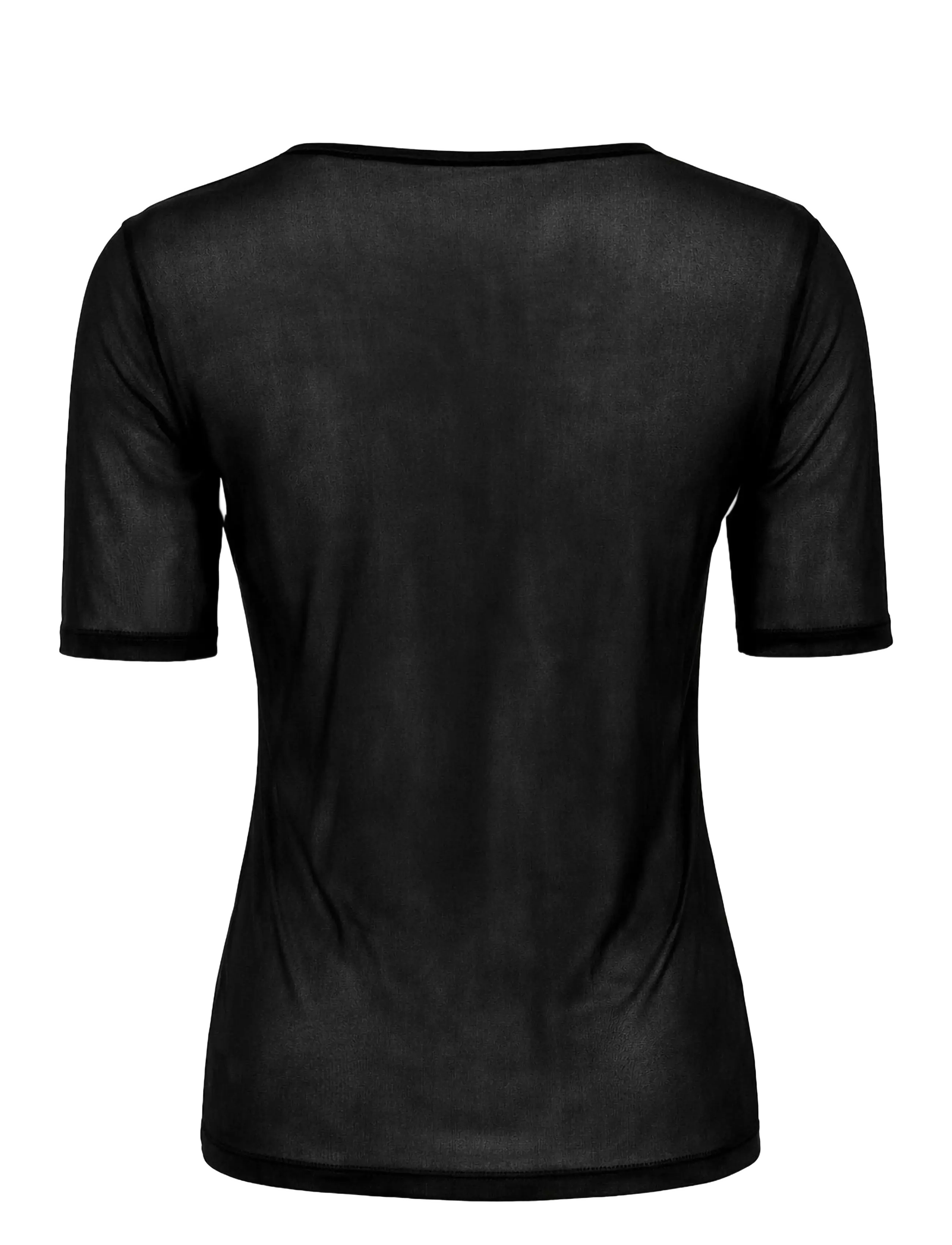Damella of Sweden - Silk T-Shirt - overdele - black - 2