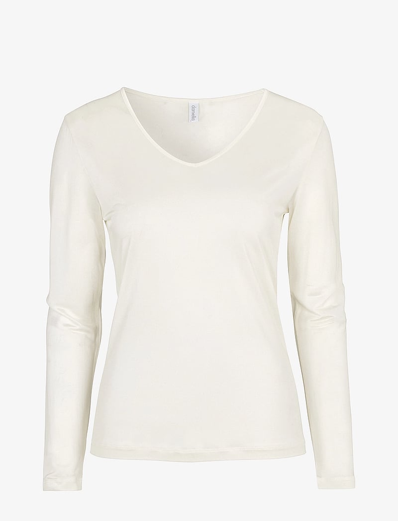 Damella of Sweden - Silk Top - pikkade varrukatega alussärgid - ivory - 1