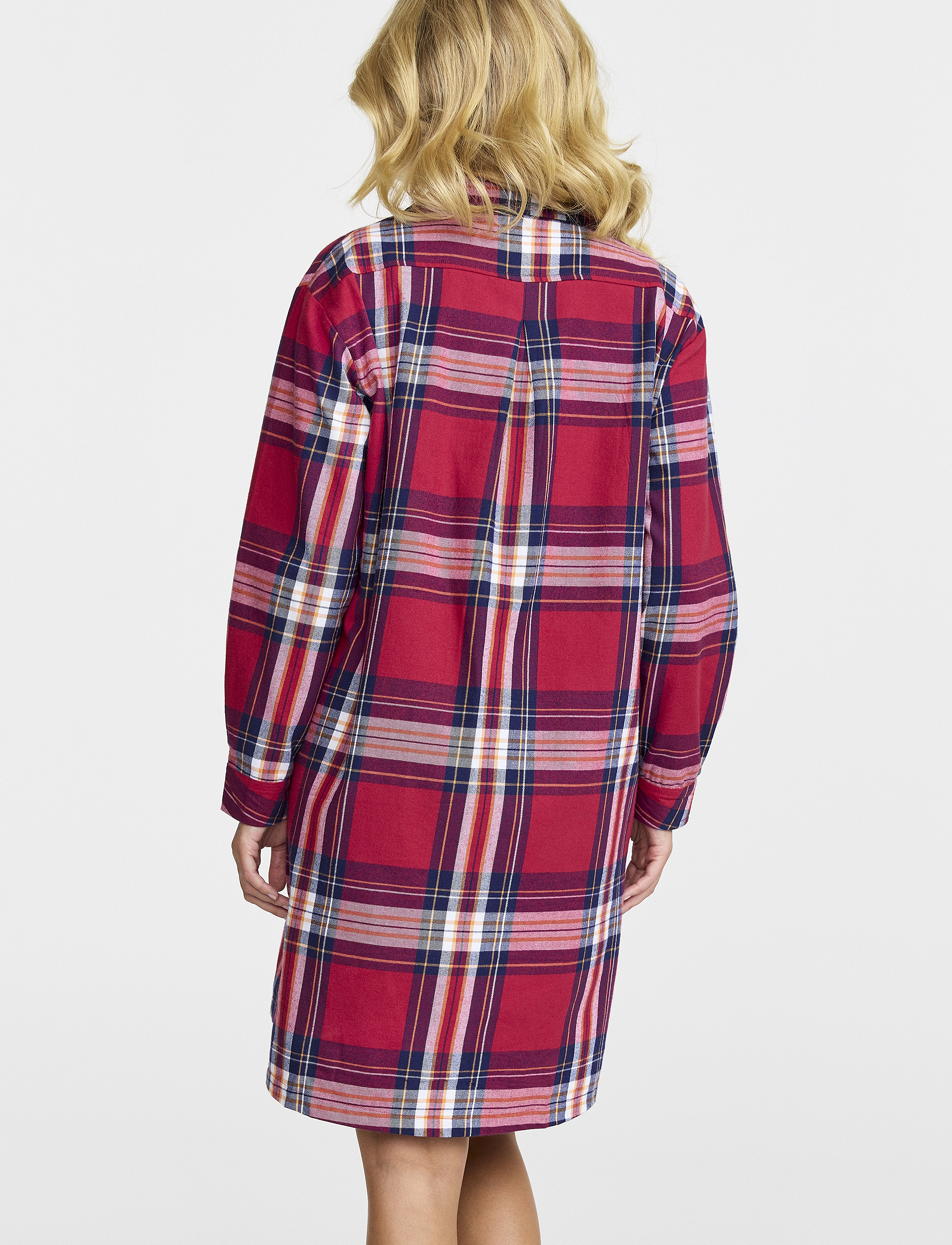 Damella of Sweden - Flannel nightshirt - cranberry - 3