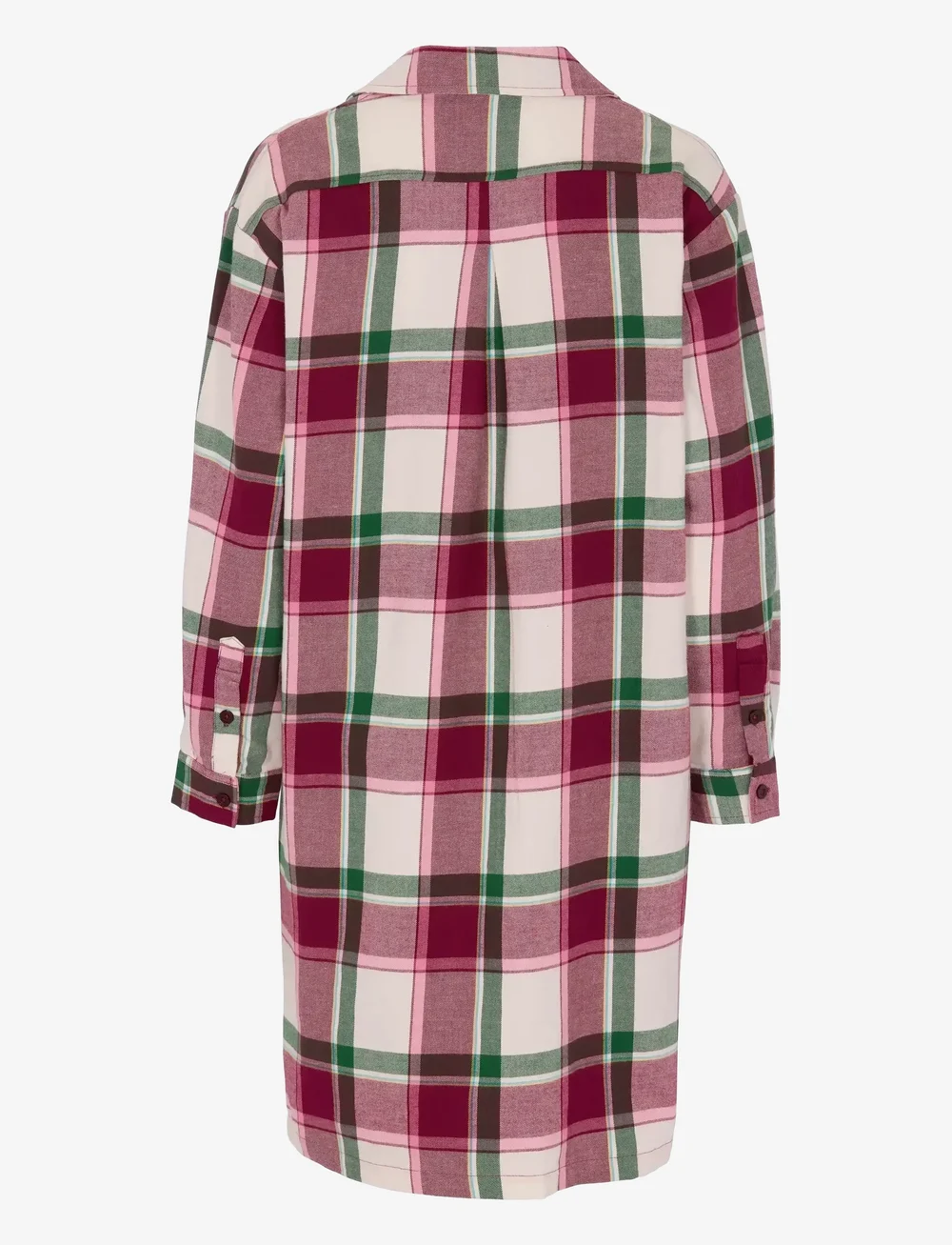 Damella of Sweden - Flannel nightshirt - nachthemden - wine/ivory - 2