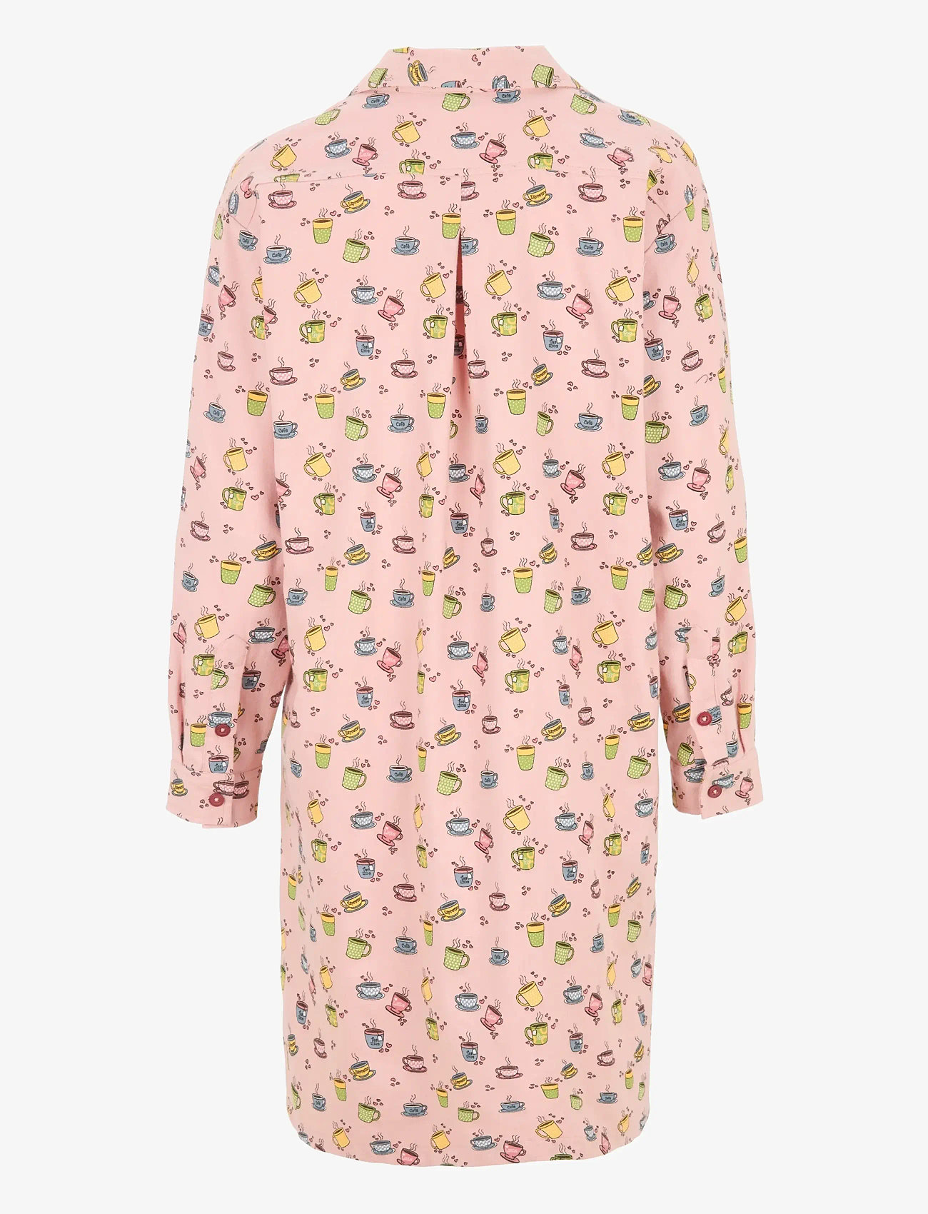 Damella of Sweden - Nightdress long sl - nattlinnen - pink - 2