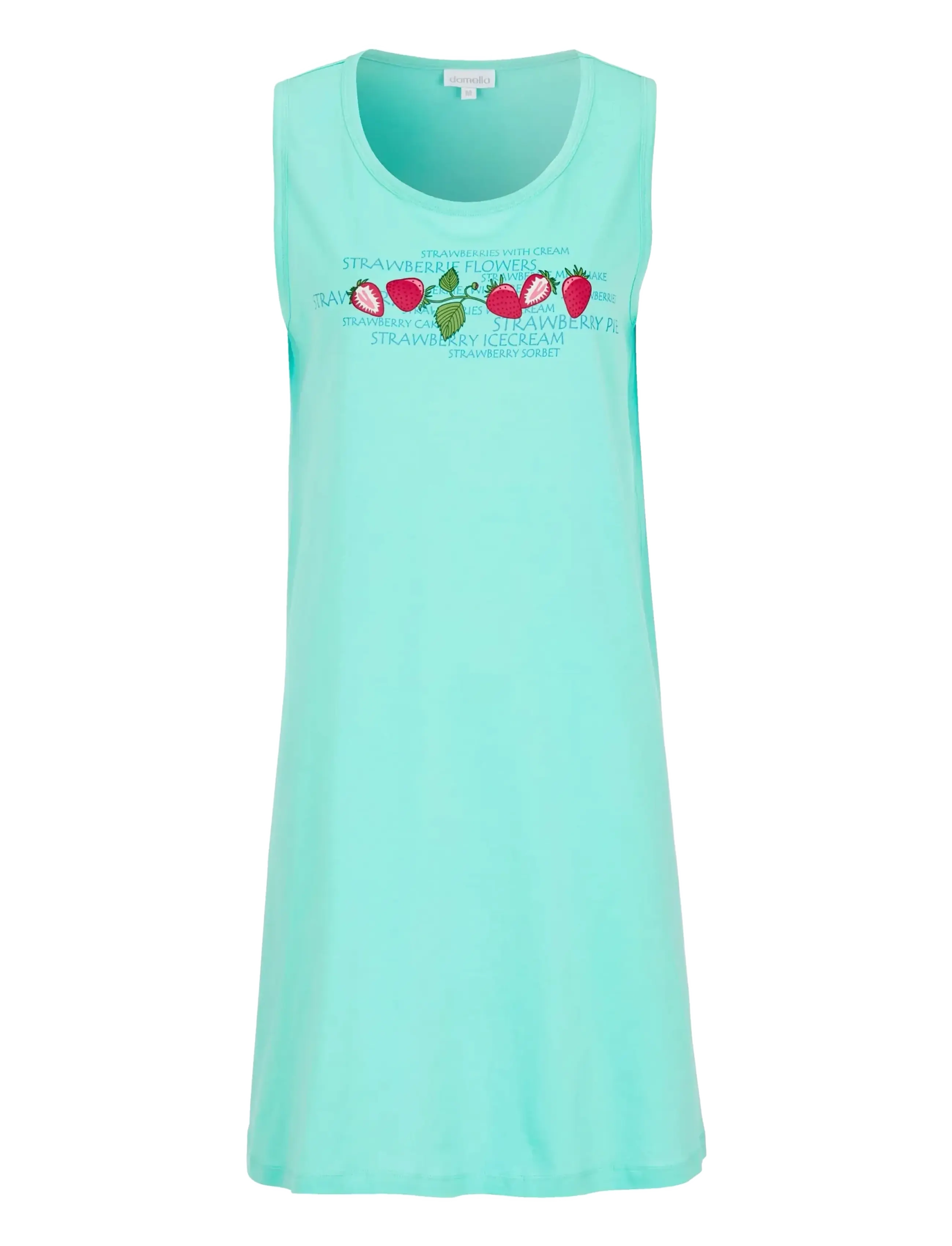 Damella of Sweden Sleevelesss Nightdress - Kampagne - AQUA / blue