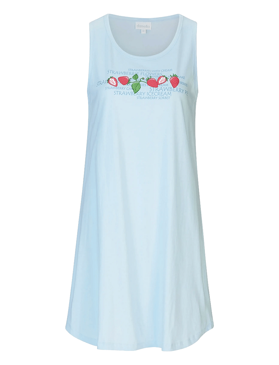Damella of Sweden - Sleevelesss Nightdress - chemises de nuit - blue - 0