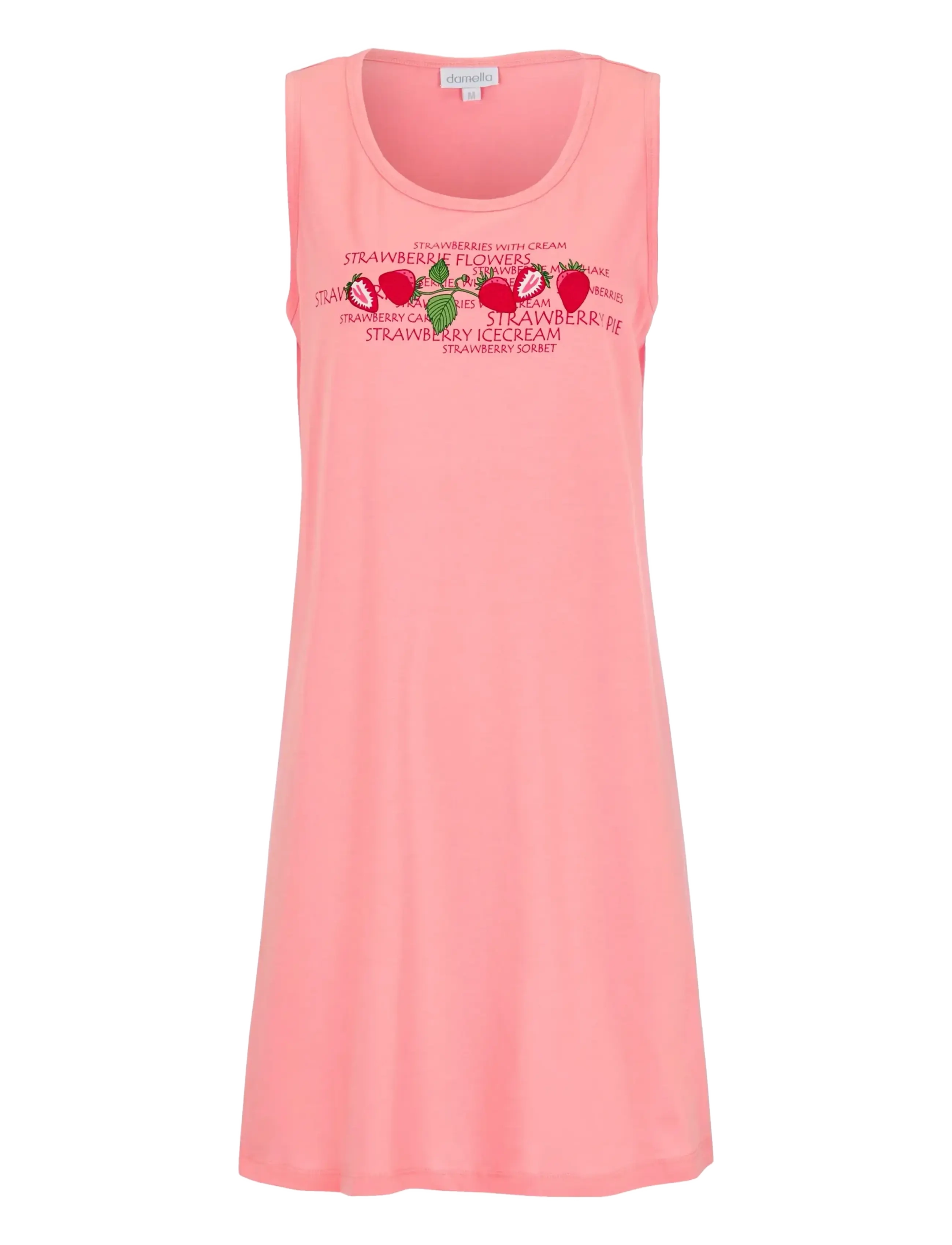Damella of Sweden Sleevelesss Nightdress - Öösärgid - PINK / pink/rose