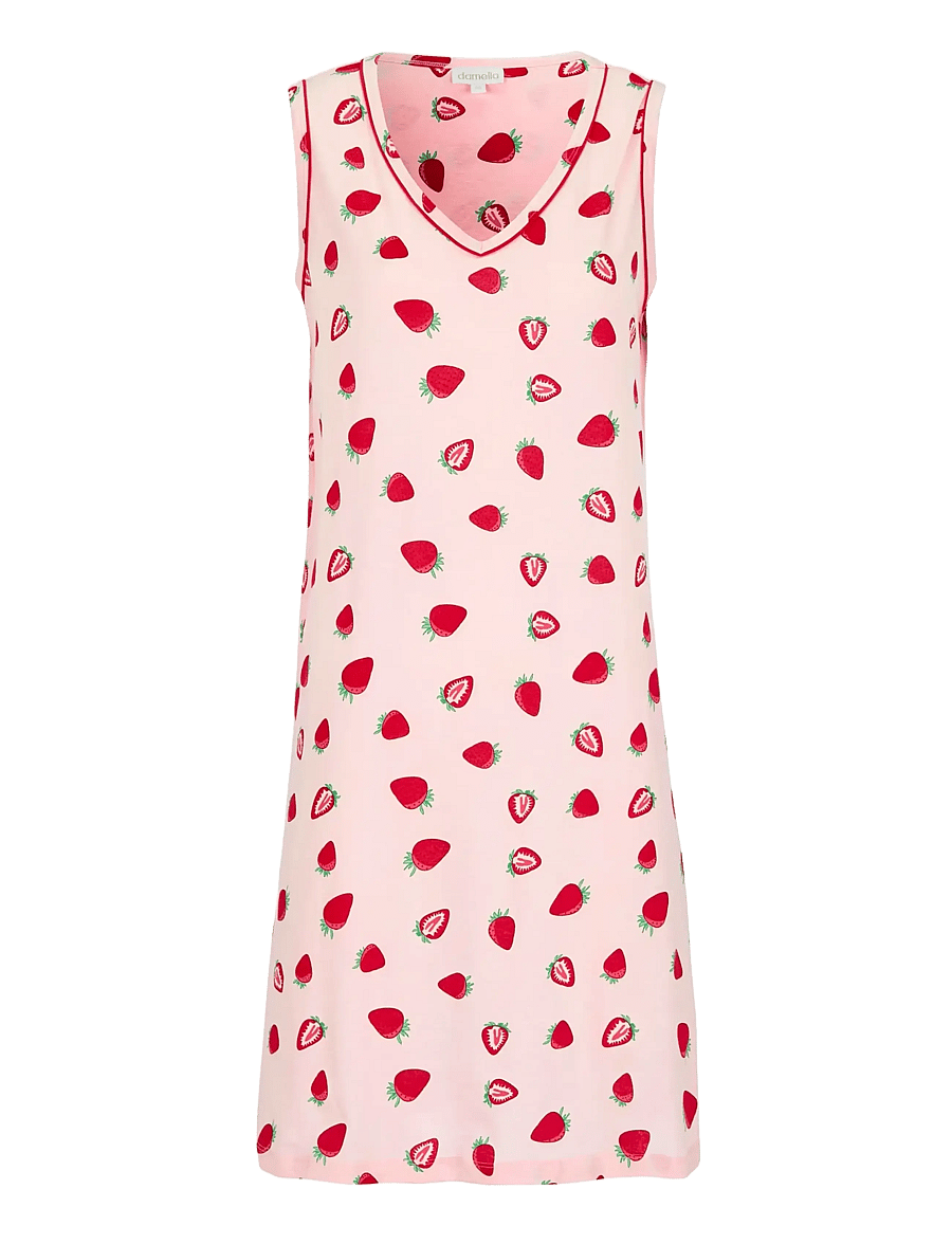 Damella of Sweden - Sleevelesss Nightdress - chemises de nuit - strawberry - 0