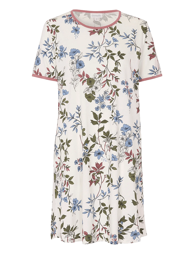 Damella of Sweden - Nightdress short sl - nattlinnen - rosewood - 1