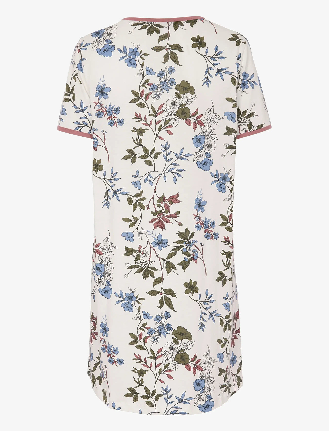 Damella of Sweden - Nightdress short sl - nattlinnen - rosewood - 2