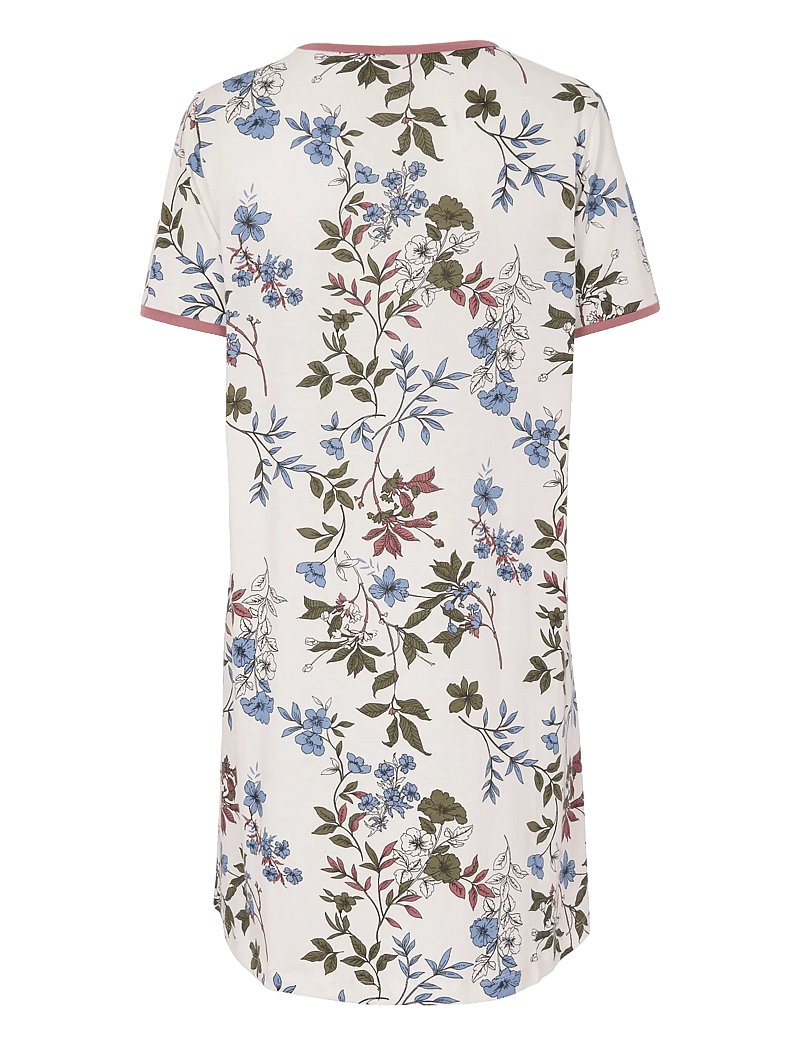 Damella of Sweden - Nightdress short sl - nattlinnen - rosewood - 2