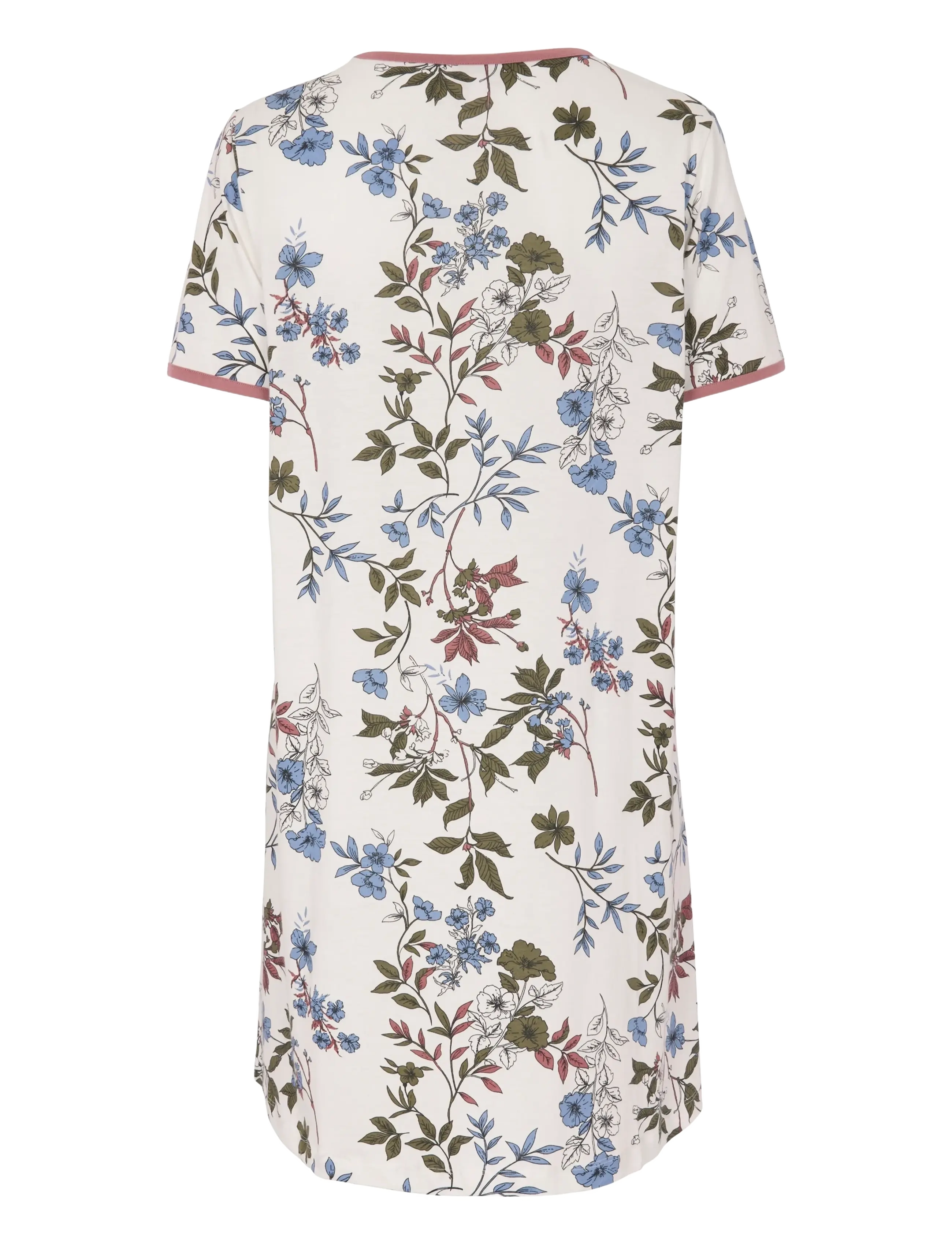 Damella of Sweden - Nightdress short sl - nachthemden - rosewood - 2