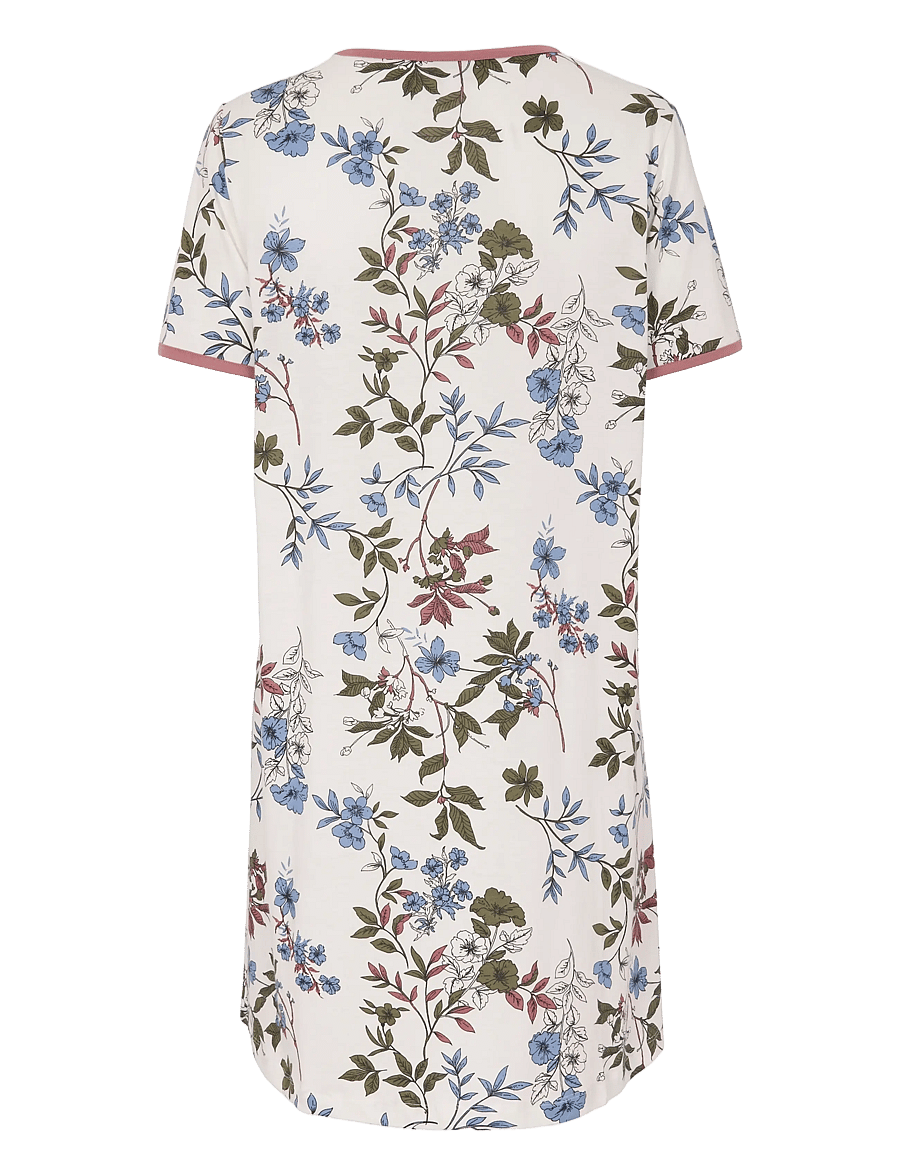 Damella of Sweden - Nightdress short sl - nachthemden - rosewood - 2