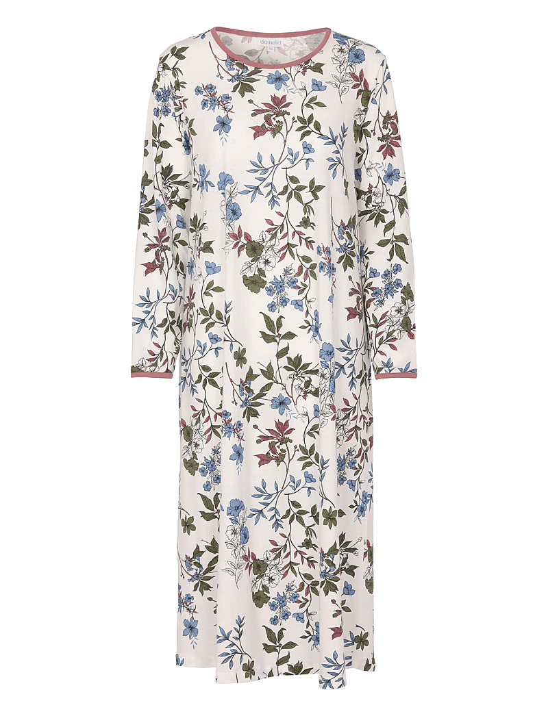 Damella of Sweden - Nightdress long sl - nachthemden - rosewood - 1