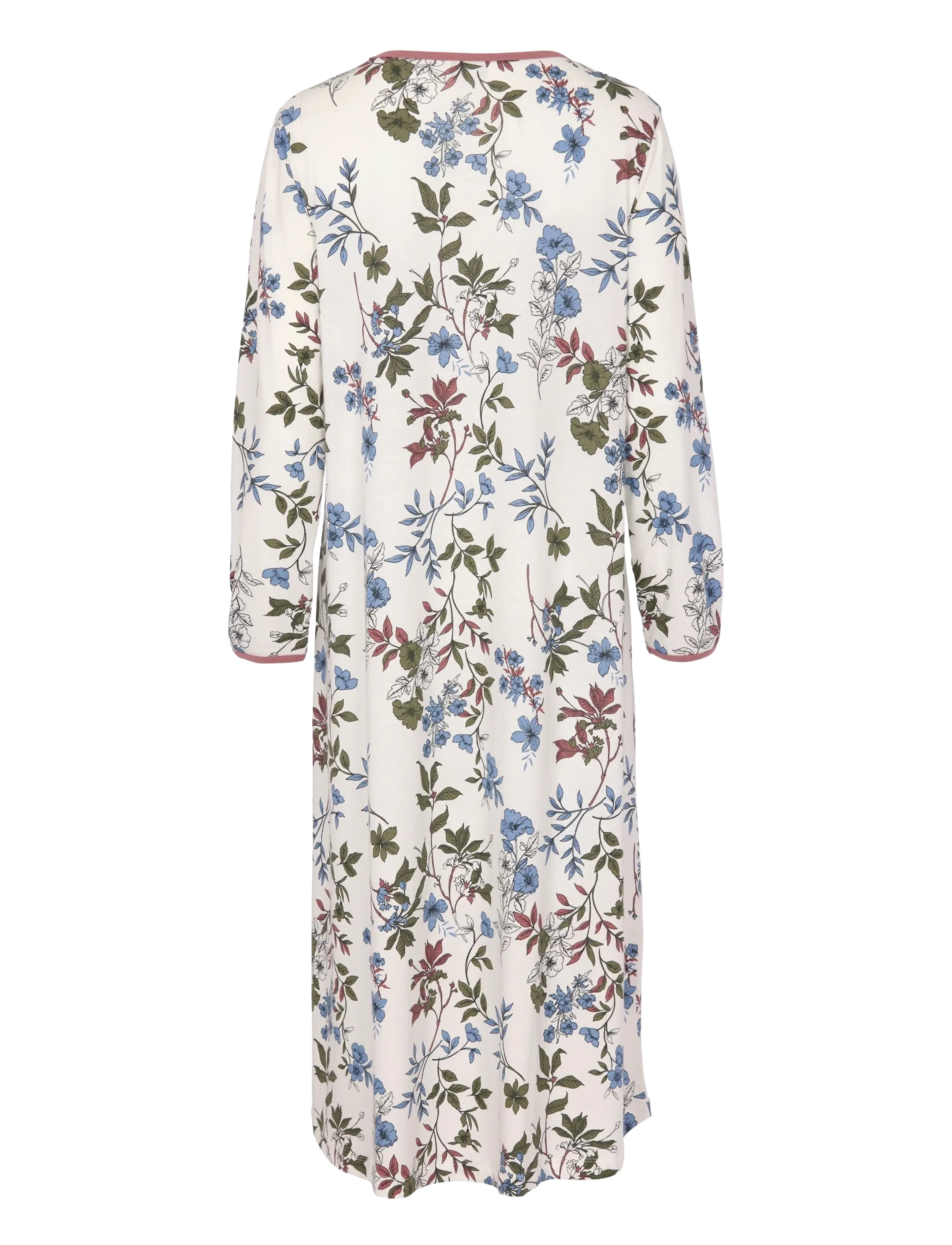 Damella of Sweden - Nightdress long sl - rosewood - 2