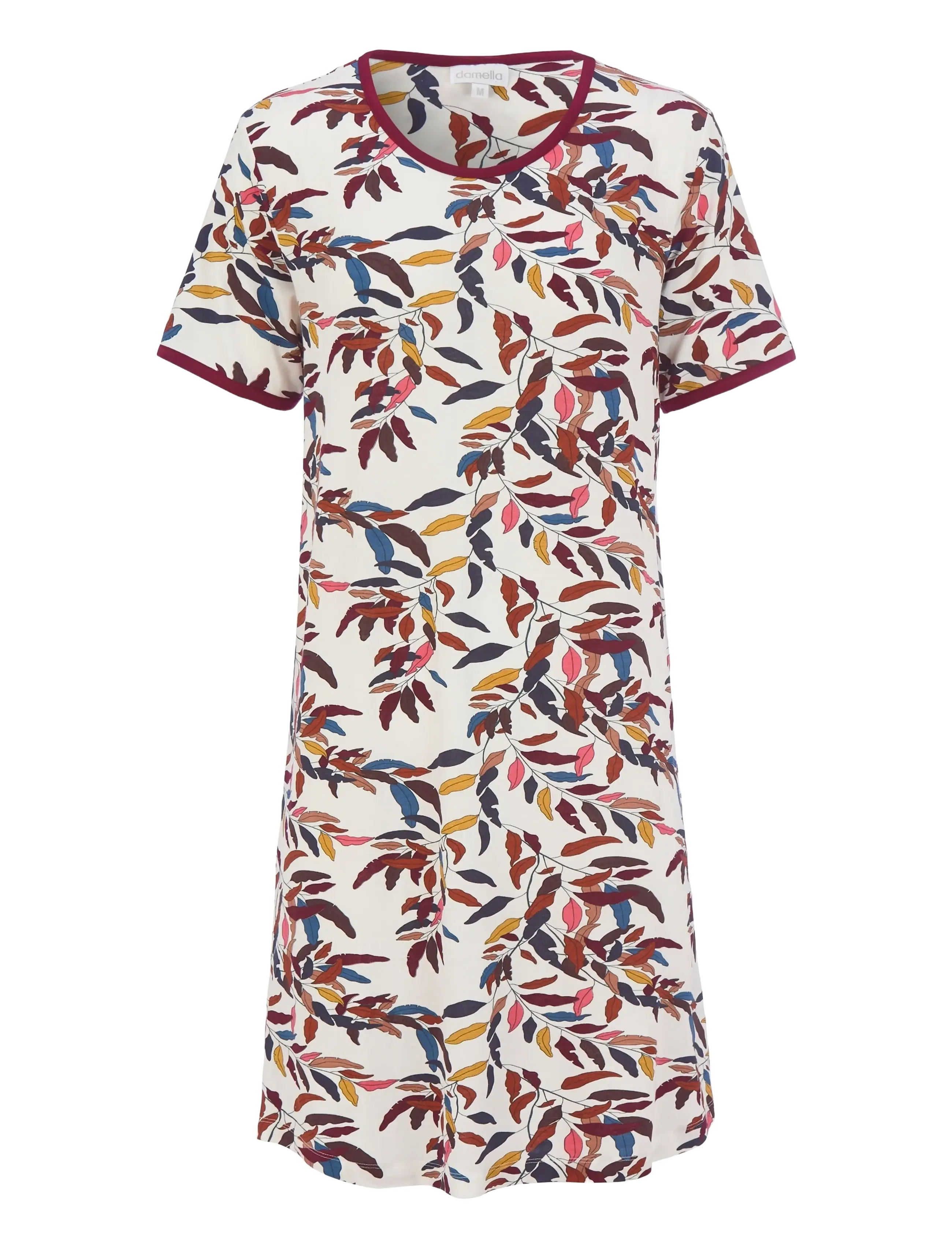 Damella of Sweden Nightdress short sl - Unterwäsche - BERRY / multi