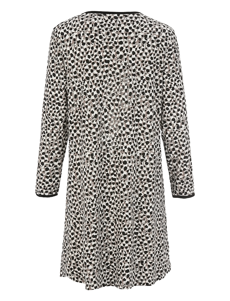 Damella of Sweden - Nightdress long sl - chemises de nuit - nougat/black - 2