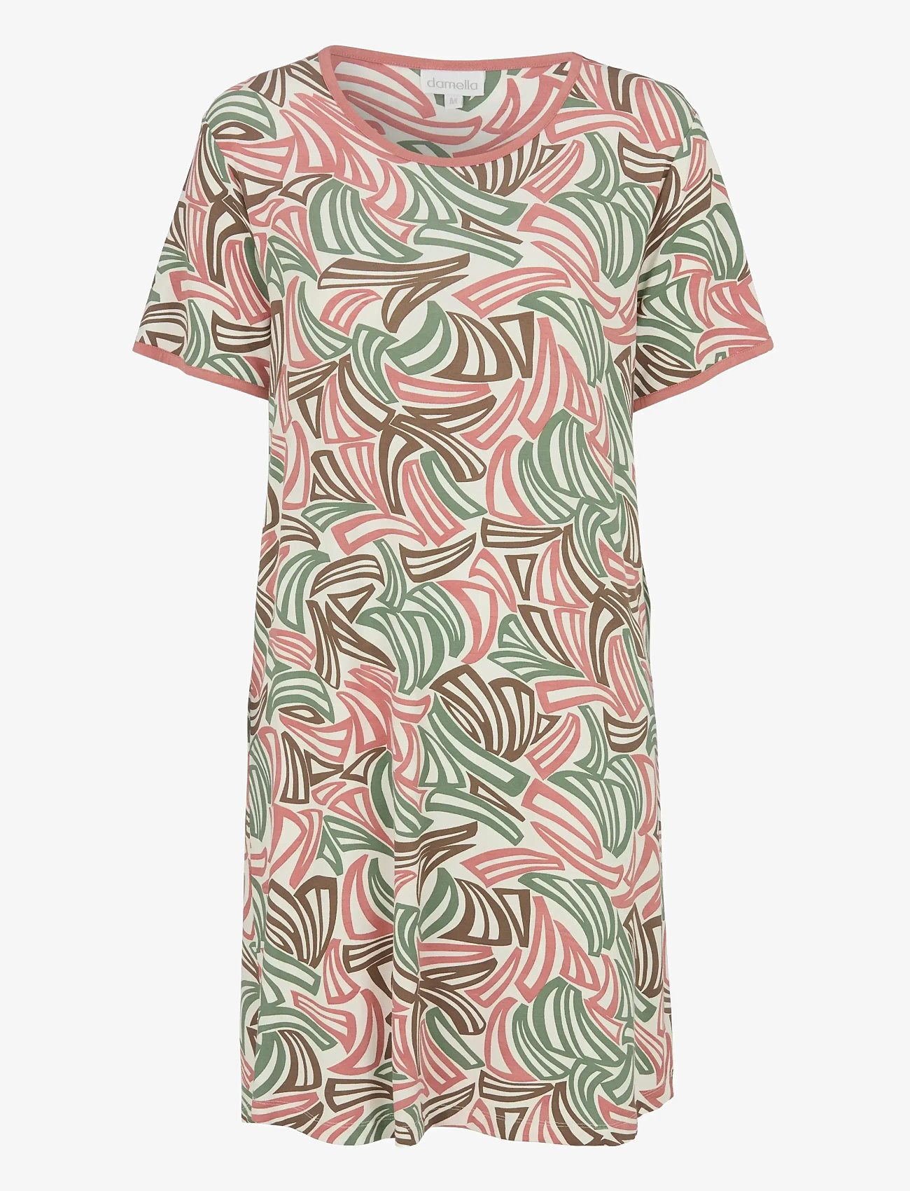 Damella of Sweden - Nightdress short sl - nachthemden - rosewood - 1