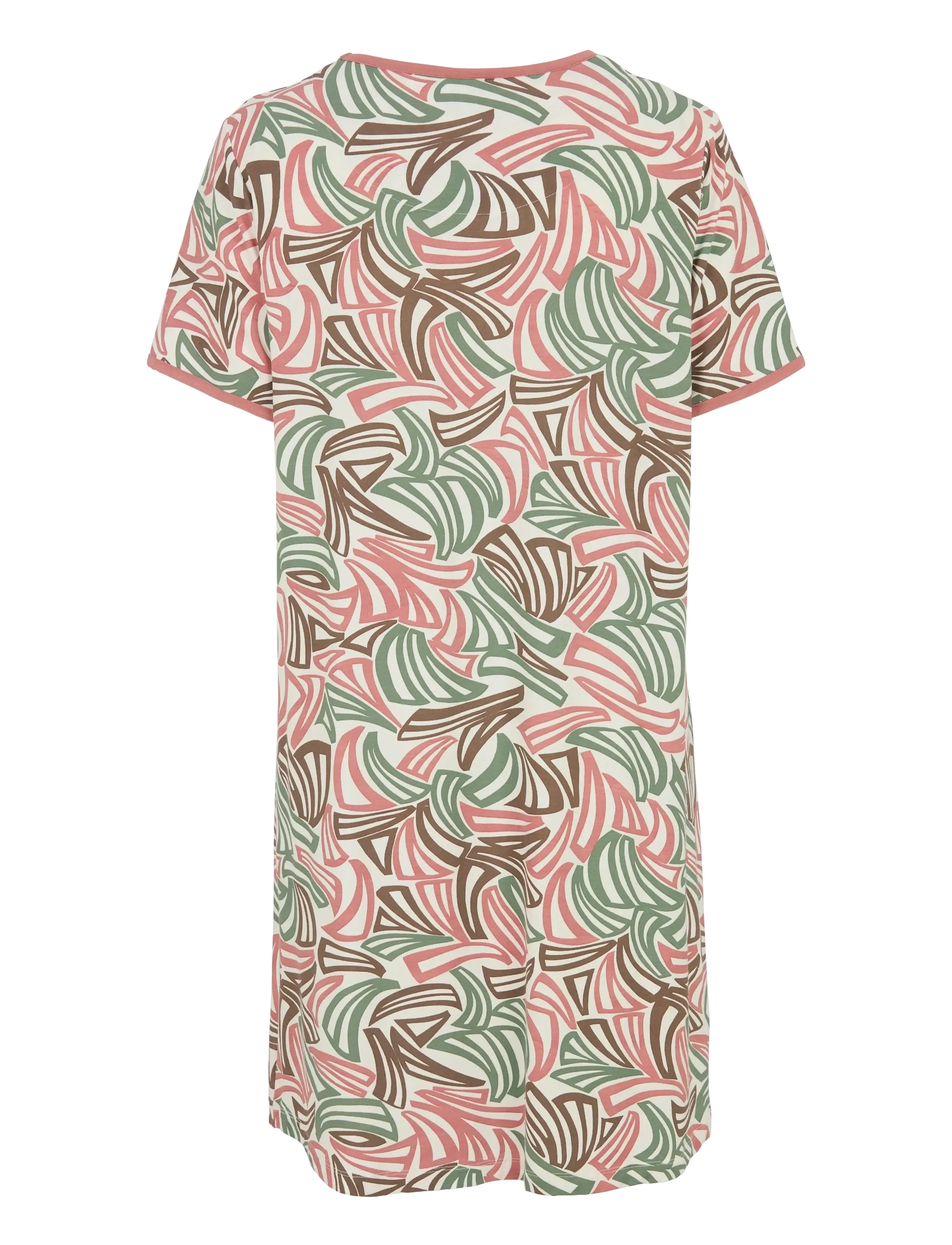 Damella of Sweden - Nightdress short sl - chemises de nuit - rosewood - 2