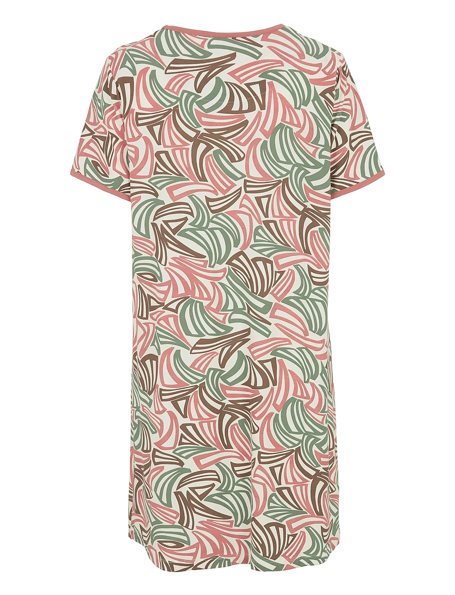 Damella of Sweden - Nightdress short sl - nattlinnen - rosewood - 2