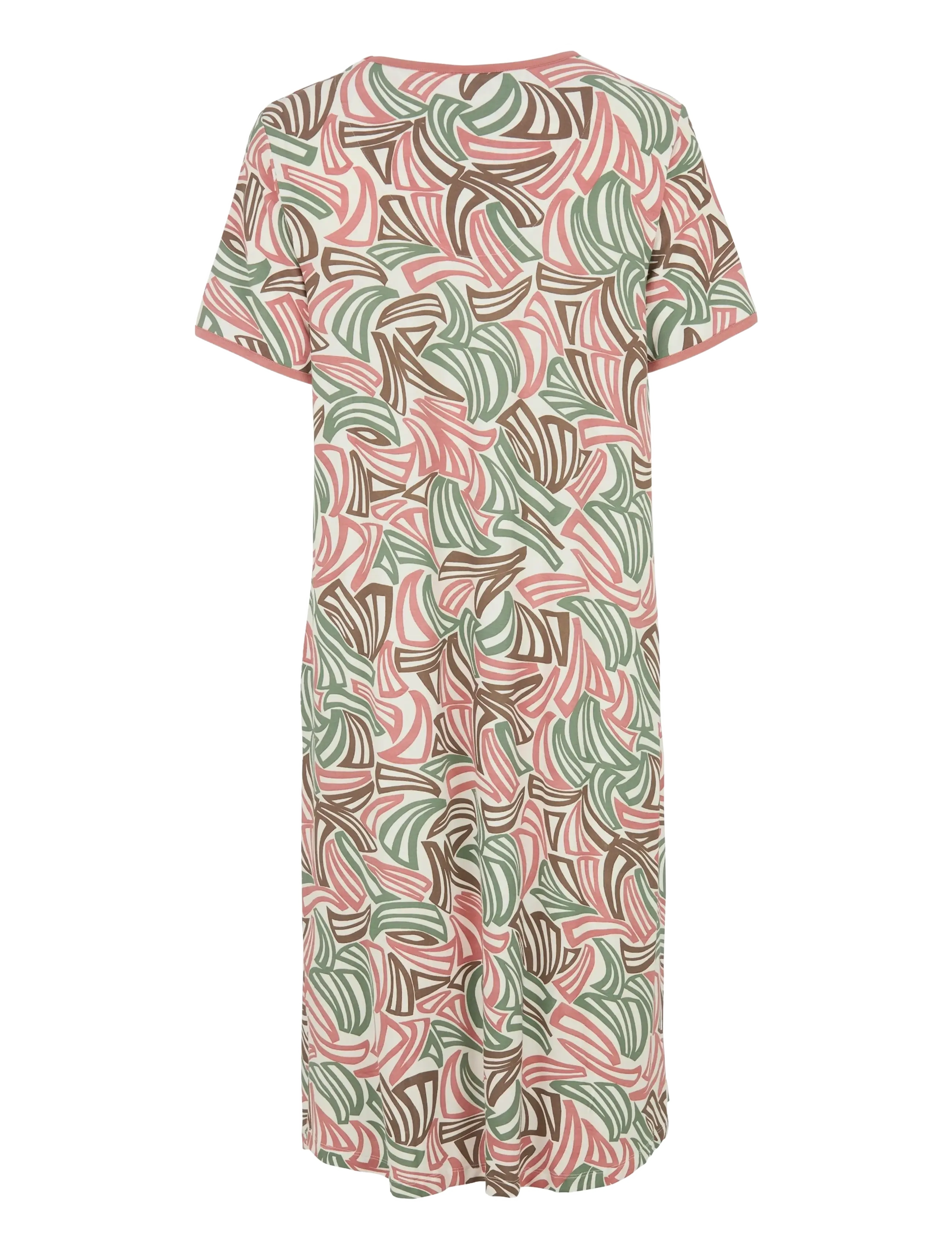 Damella of Sweden - Nightdress short sl - naktiniai marškiniai - rosewood - 2