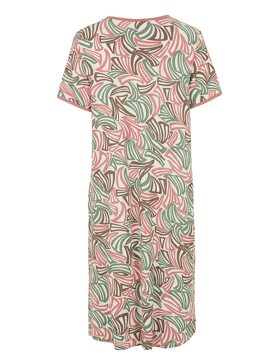 Damella of Sweden - Nightdress short sl - naktiniai marškiniai - rosewood - 2