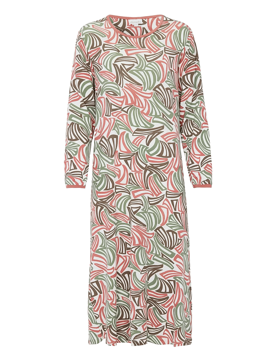 Damella of Sweden - Nightdress long sl - nattlinnen - rosewood - 1