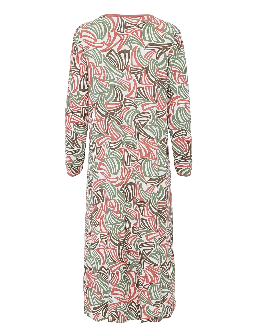 Damella of Sweden - Nightdress long sl - nattlinnen - rosewood - 2