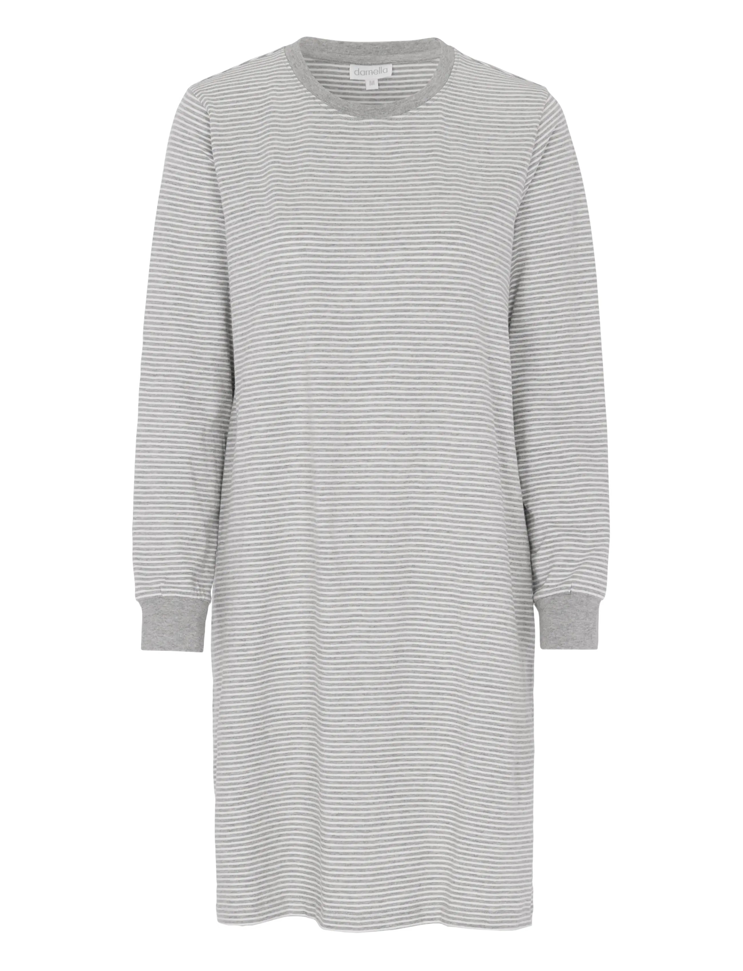 Damella of Sweden Nightdress - Unterwäsche - WHITE/GREY / grey