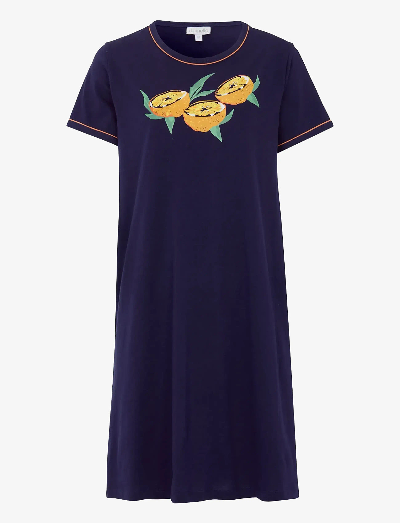 Damella of Sweden - Nightdress short sleeve - natkjoler - navy - 1