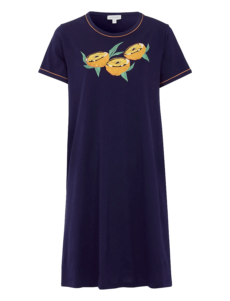 Damella of Sweden - Nightdress short sleeve - natkjoler - navy - 1