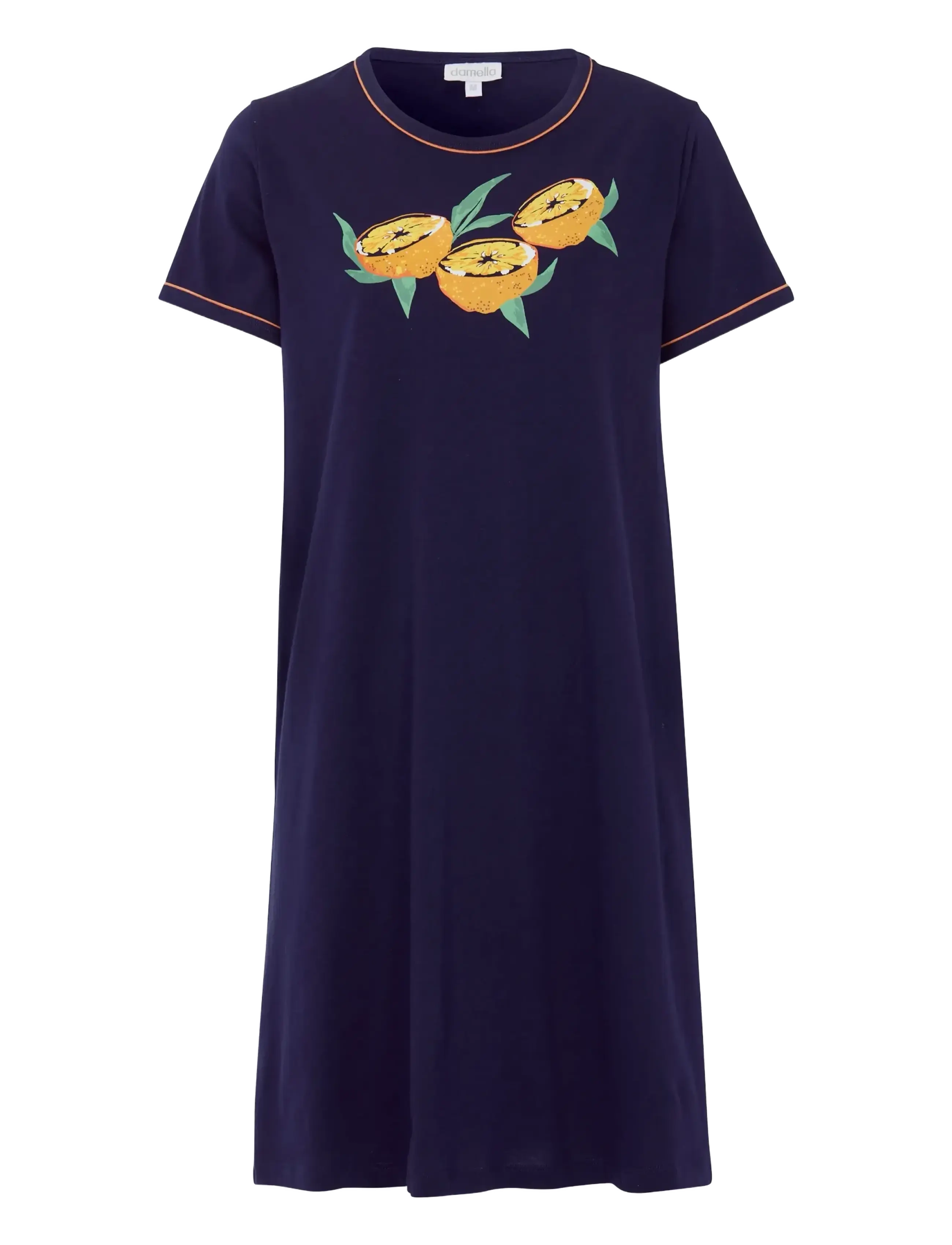 Damella of Sweden Nightdress short sleeve - Nachthemden - NAVY / navy