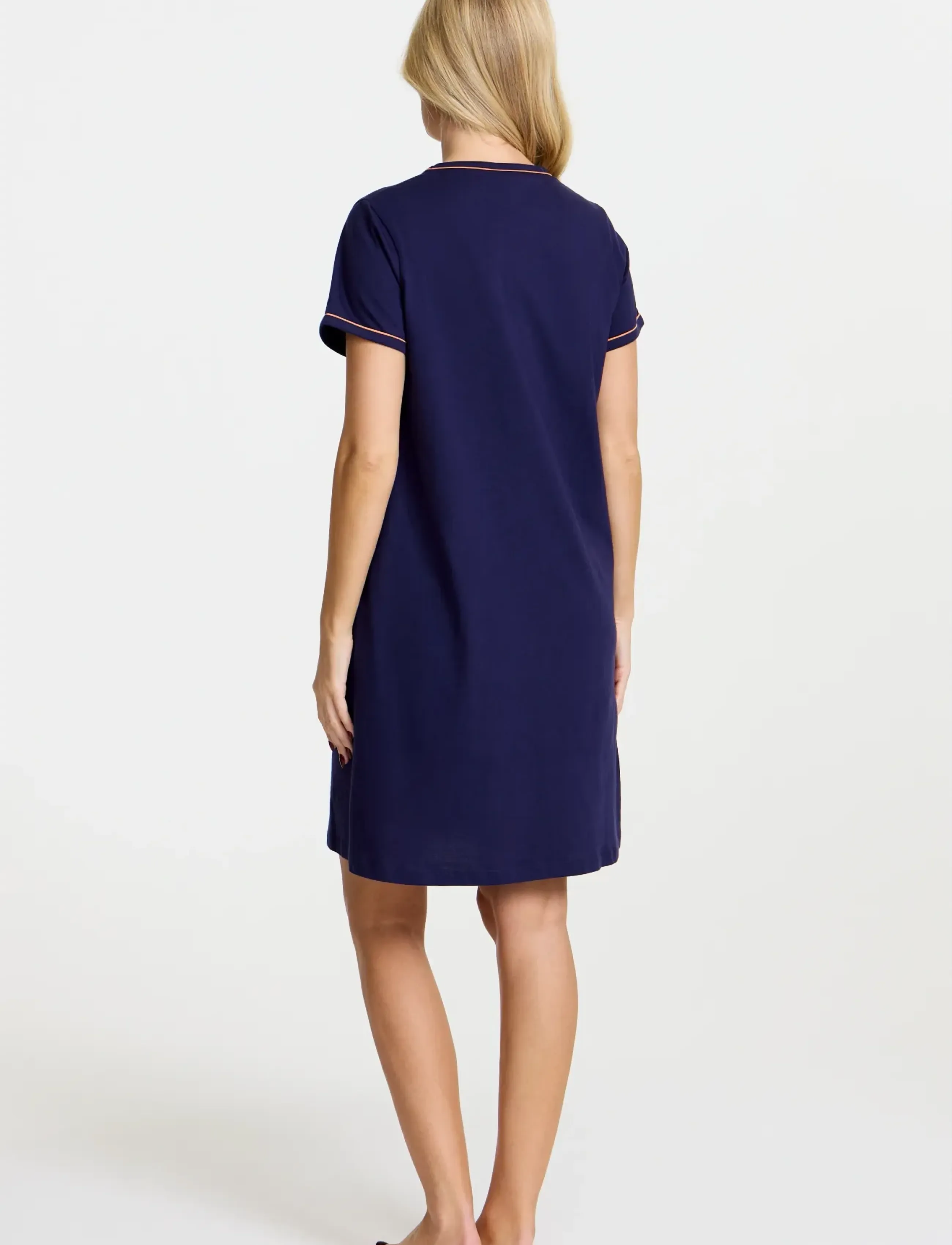 Damella of Sweden - Nightdress short sleeve - chemises de nuit - navy - 3