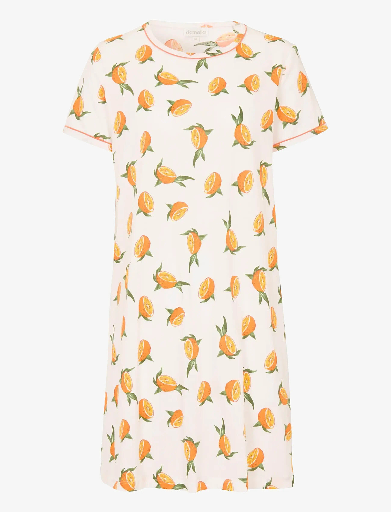 Damella of Sweden - Nightdress long sl - natkjoler - orange - 1